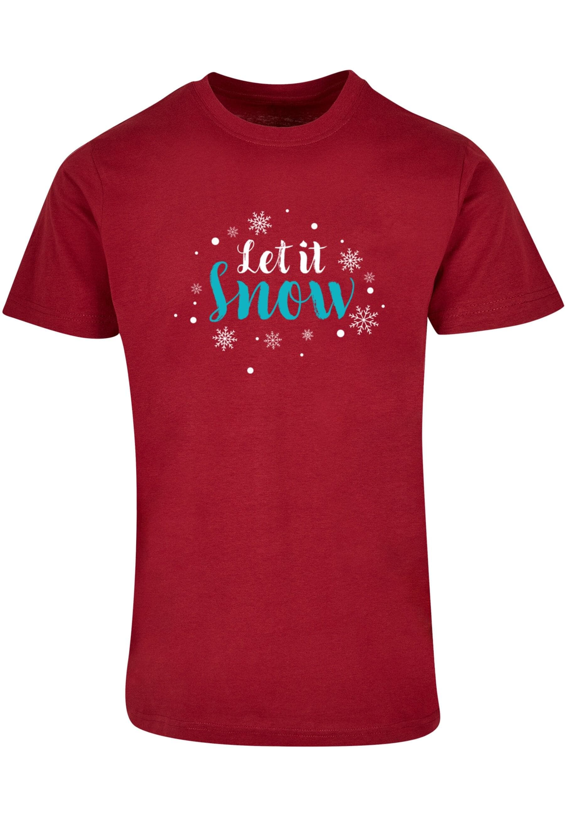 Merchcode T-Shirt "Merchcode Herren Let it snow Basic Round Neck T-Shirt" 1 günstig online kaufen