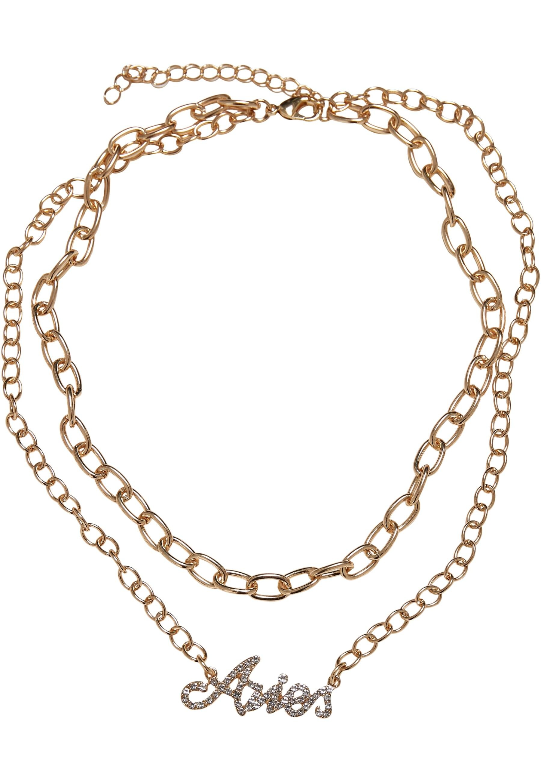 URBAN CLASSICS Halsreif »Urban Classics Unisex Diamond Zodiac Golden Necklace«