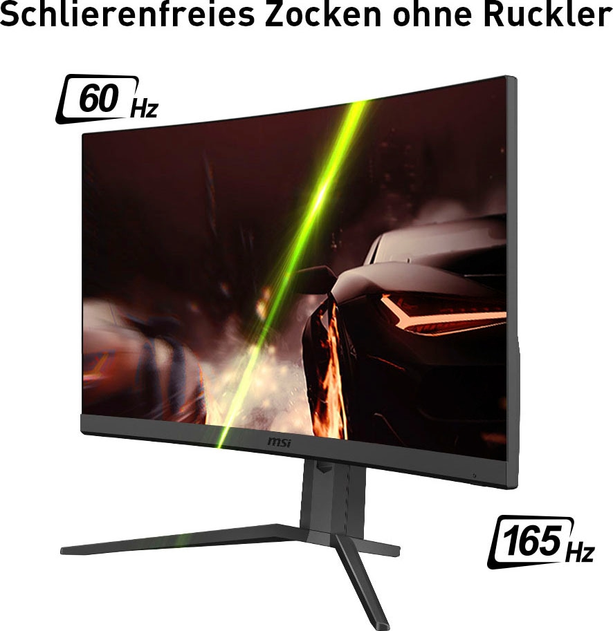 MSI Curved-Gaming-LED-Monitor »Optix G27CQ4P«, 69 cm/27 Zoll, 2560 x 1440 px, WQHD, 1 ms Reaktionszeit, 165 Hz, höhenverstellbar, 3 Jahre Herstellergarantie