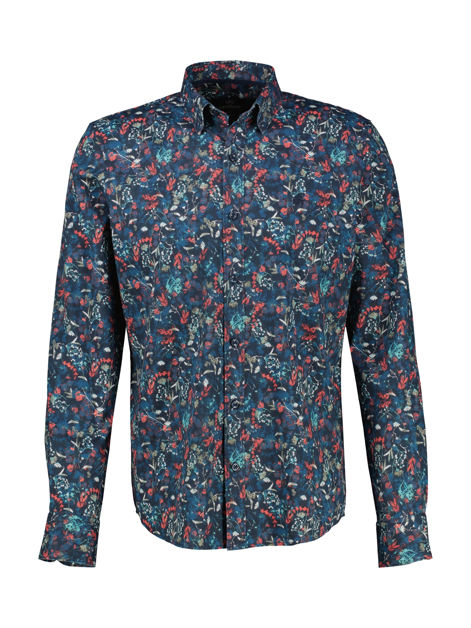 LERROS Langarmhemd mit Allover-Print, geblümt