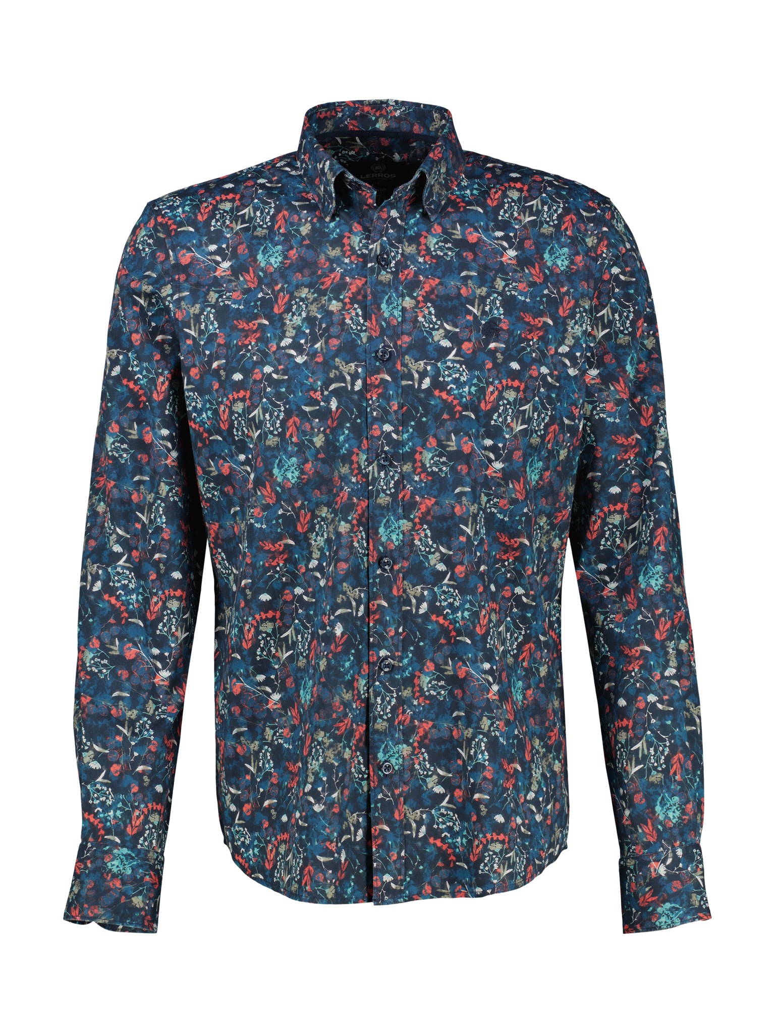 Thumbnail - LERROS Langarmhemd mit Allover-Print, geblümt