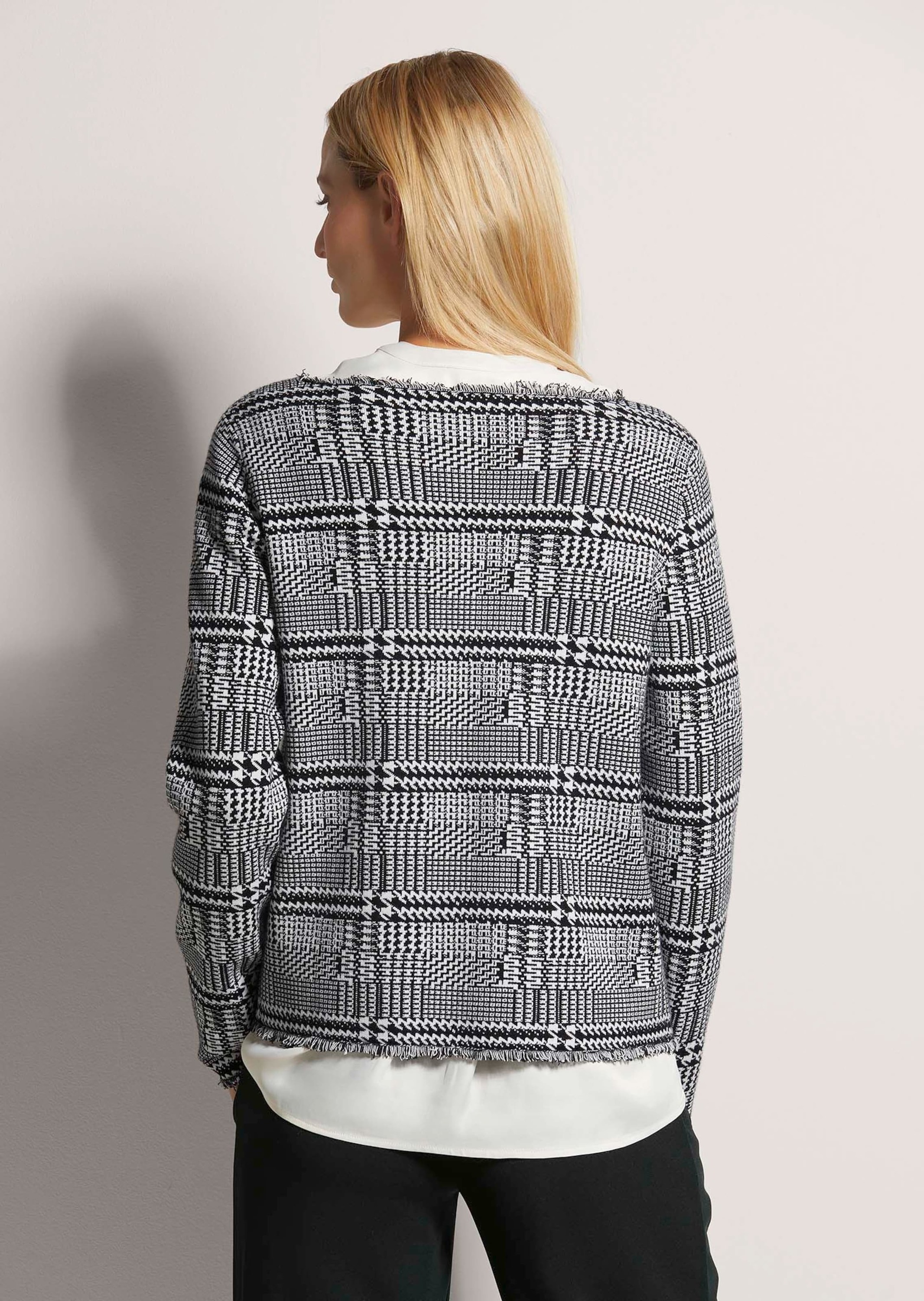 MADELEINE Strickjacke »Strickjacke Kurze Strickjacke in Tweed-Optik«