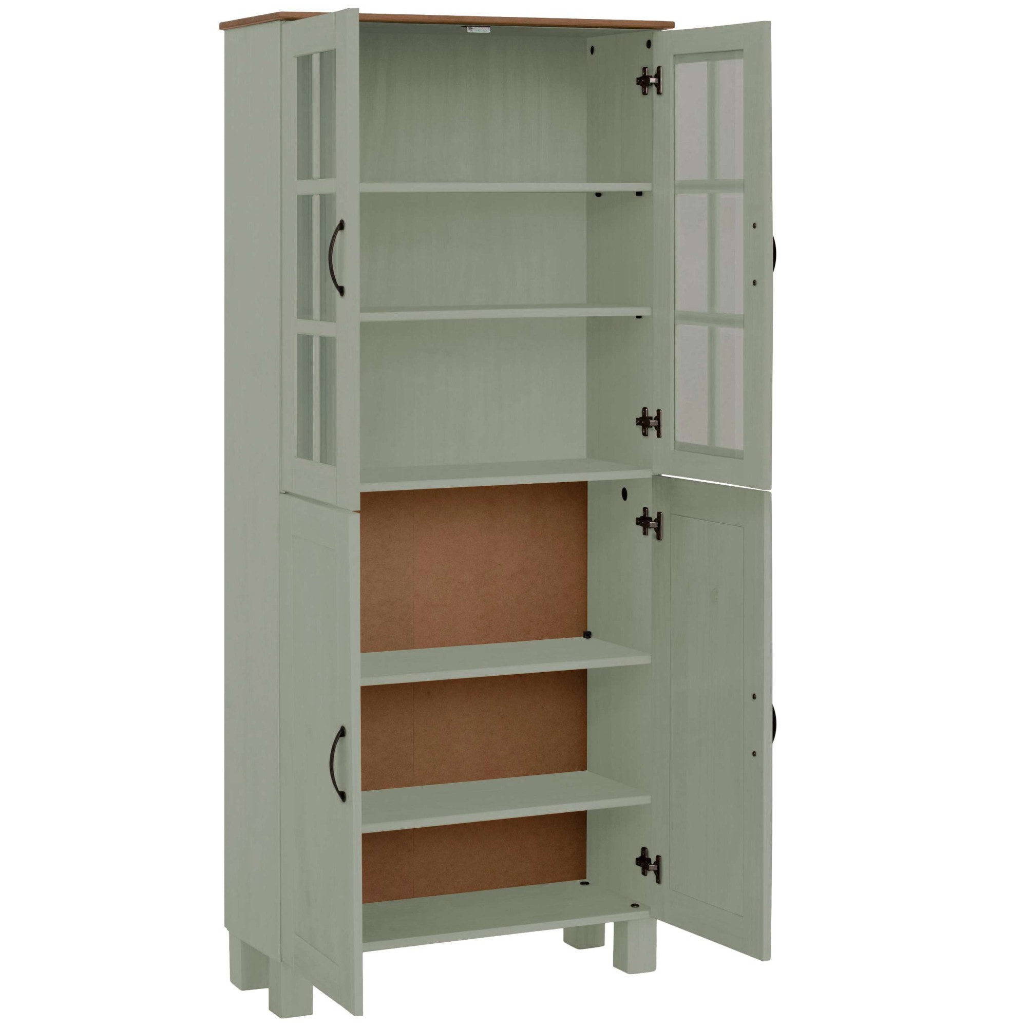 Home affaire Hochschrank »Rodby«, FSC®-zertifiziertes Massivholz, Breite 75cm, Höhe 170cm
