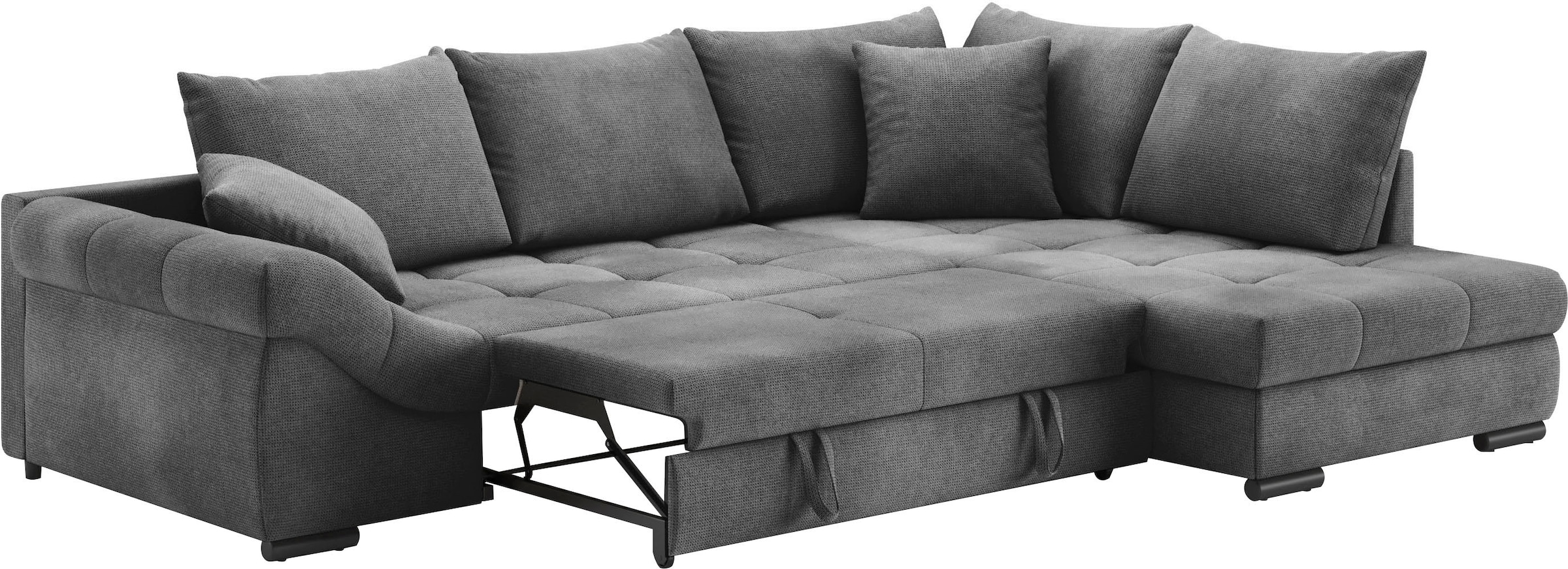 Mr. Couch Ecksofa »Allegro, L-Form«, mit Hochschläfer-Bettauszug, wahlweise mit Kaltschaum