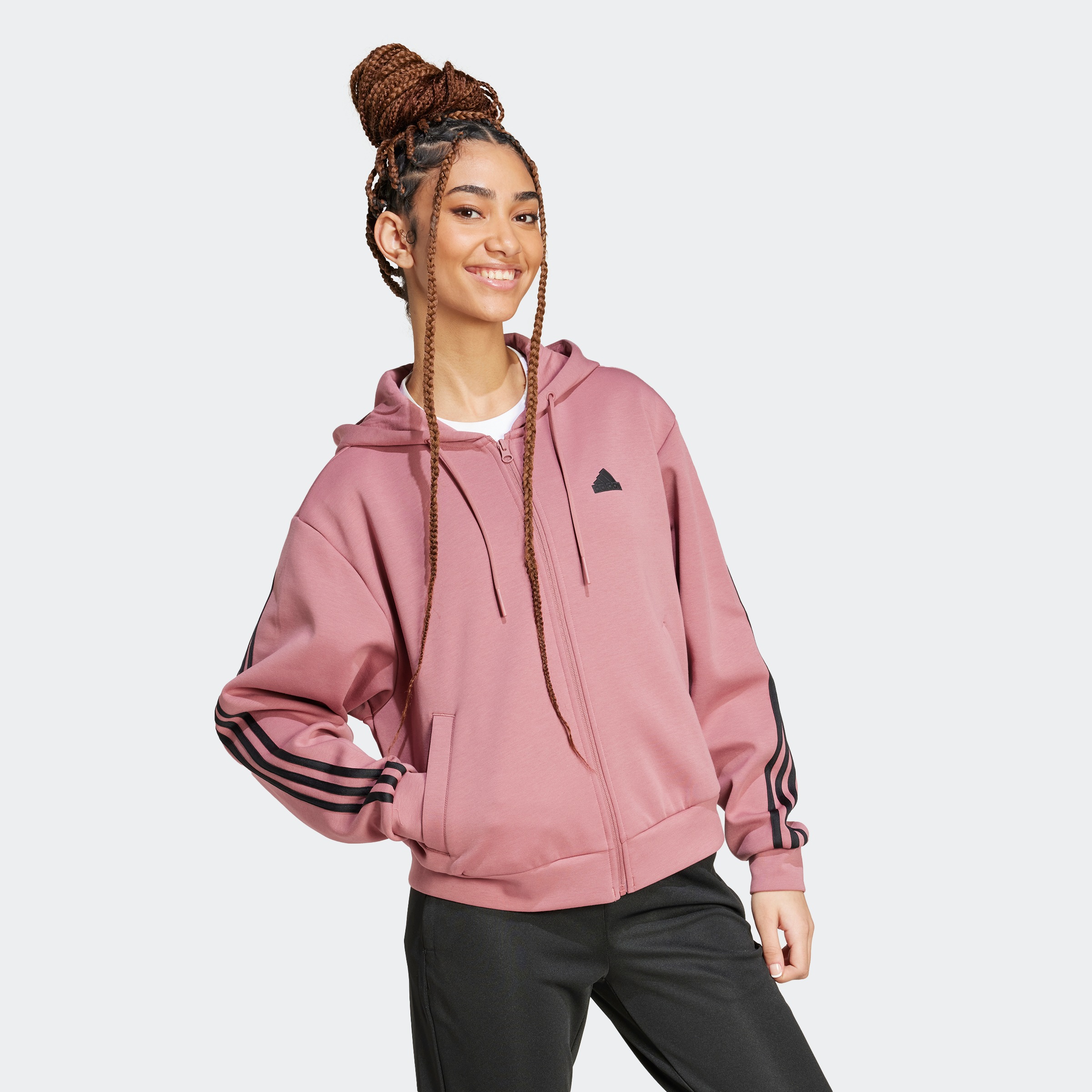 adidas Sportswear Kapuzensweatshirt "W FI 3S FZ HD" günstig online kaufen