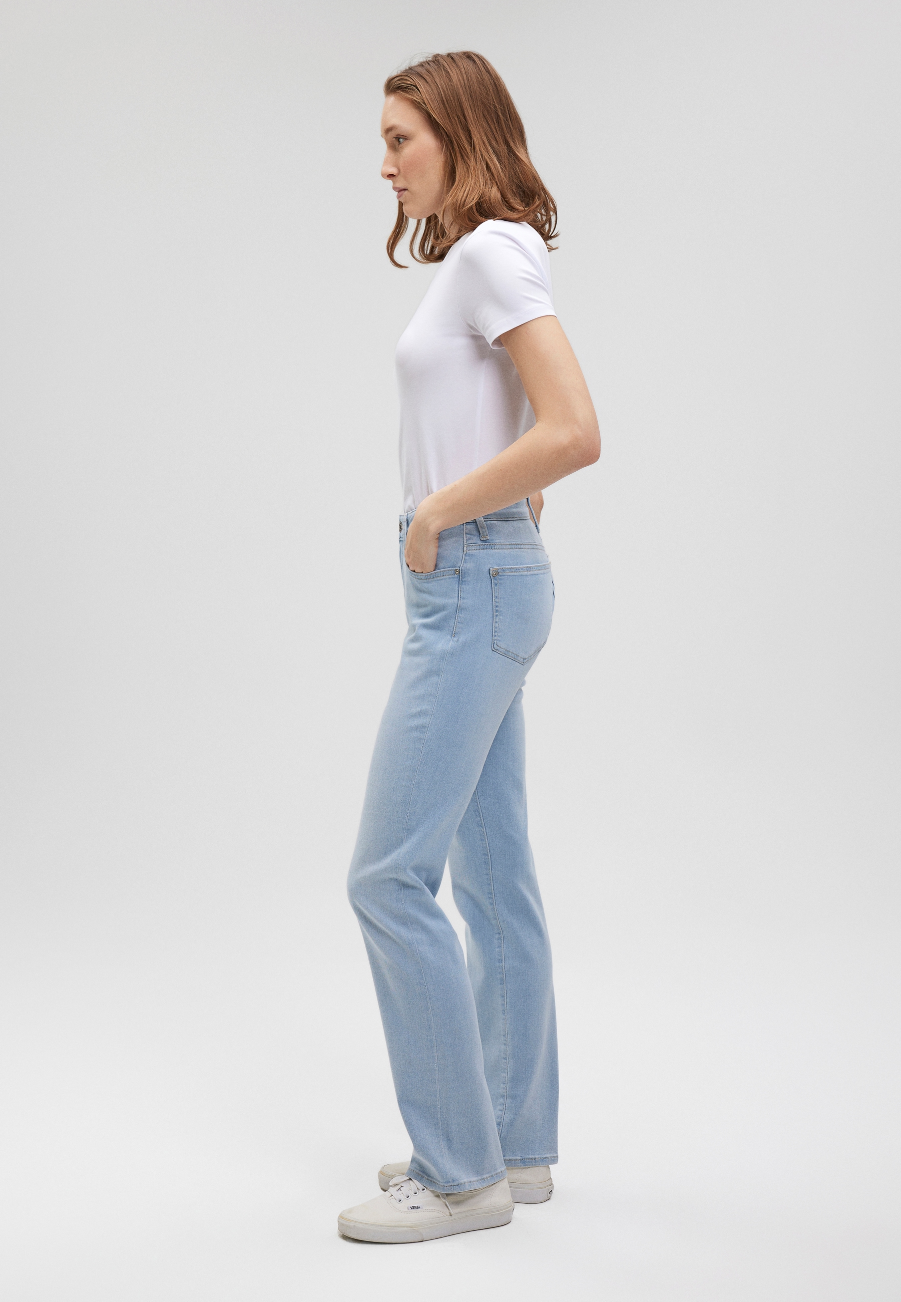 Mavi Straight-Jeans »KENDRA«, gerde Form