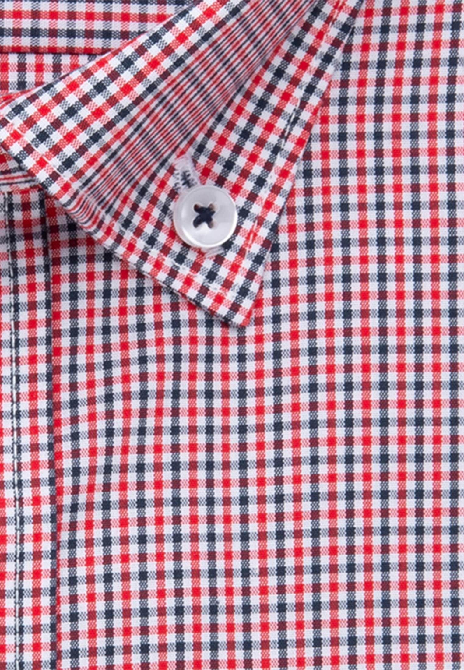 seidensticker Businesshemd »Regular«, Regular Kurzarm Button-Down-Kragen Karo