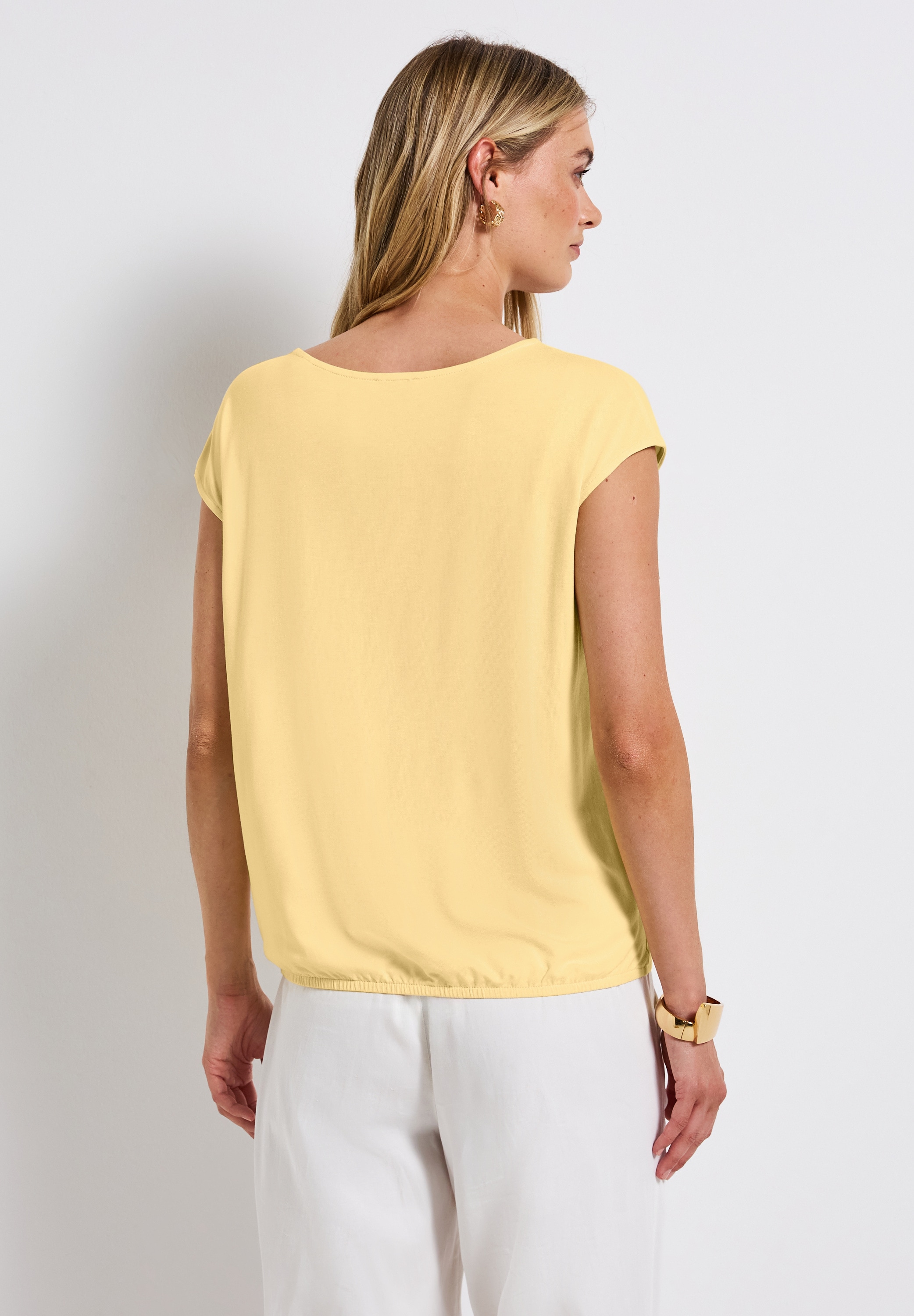 STREET ONE T-Shirt, bestehend aus einem Materialmix