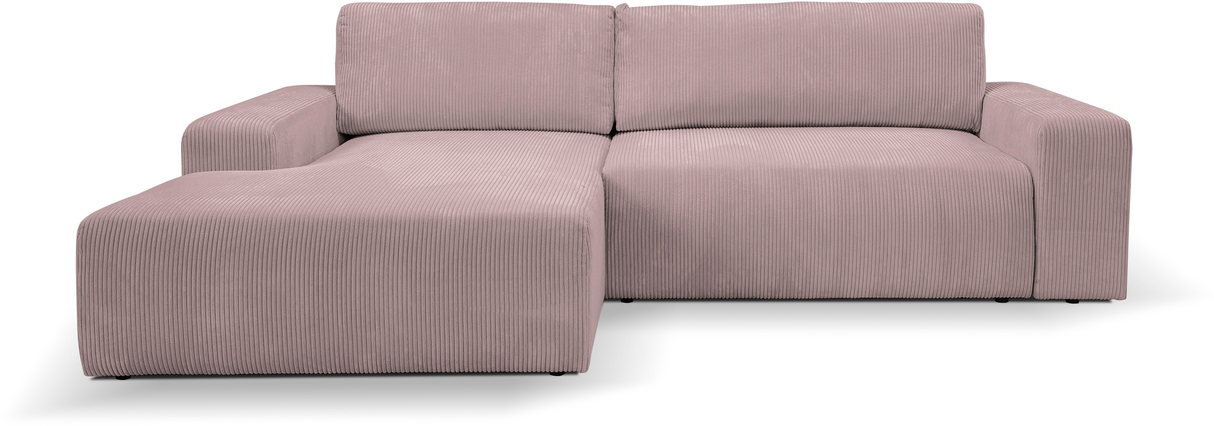 WERK2 Ecksofa "Rotterdam-L, kuschelweicher Cord oder Breitcord, L-Form, Bre günstig online kaufen
