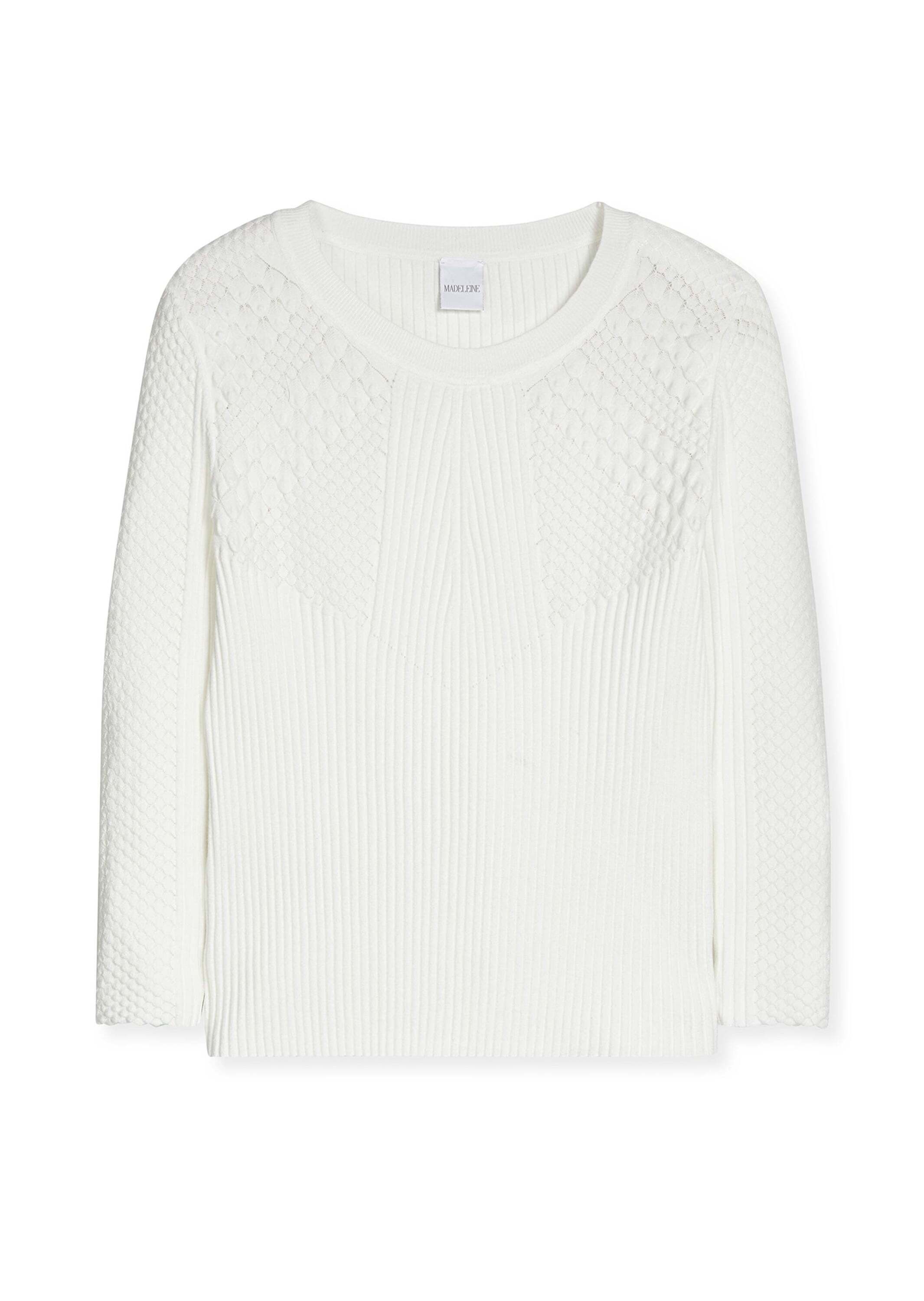 MADELEINE Longpullover »Pullover Rippstrickpullover«