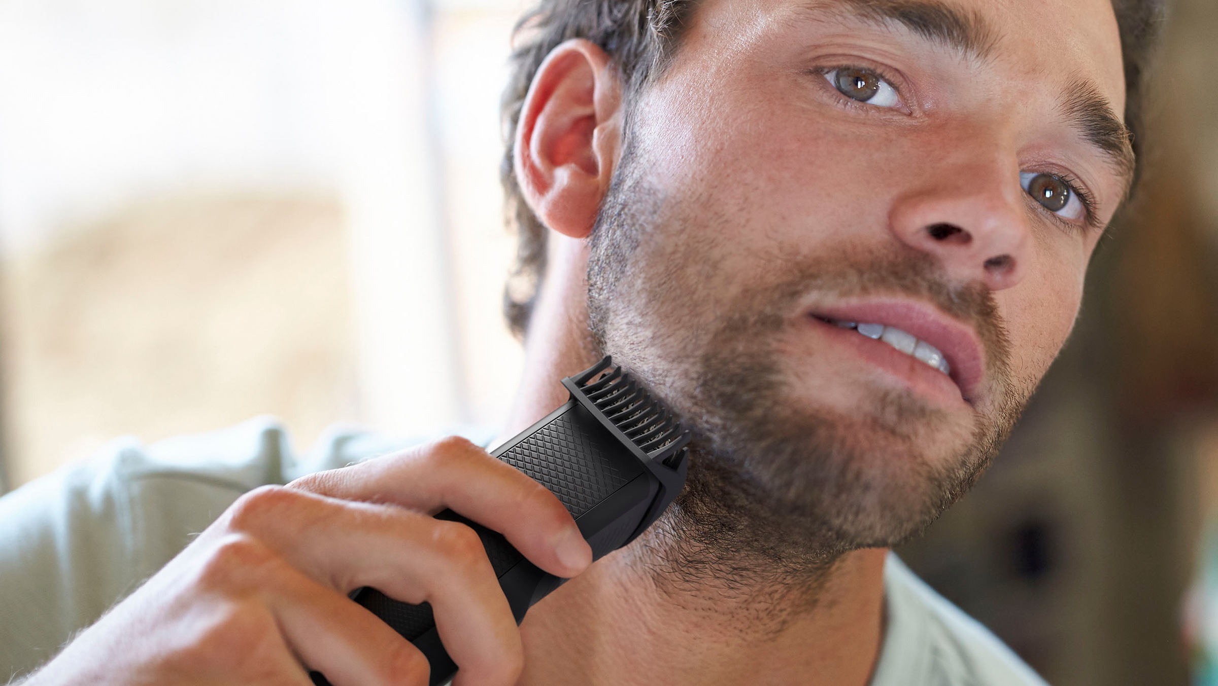 Thumbnail - Philips Bartschneider "Series 3000 BT3234/15" 1 Aufsätze mit selbstschärfenden Klingen, 20 Längeneinstellungen, 1 Kammau...