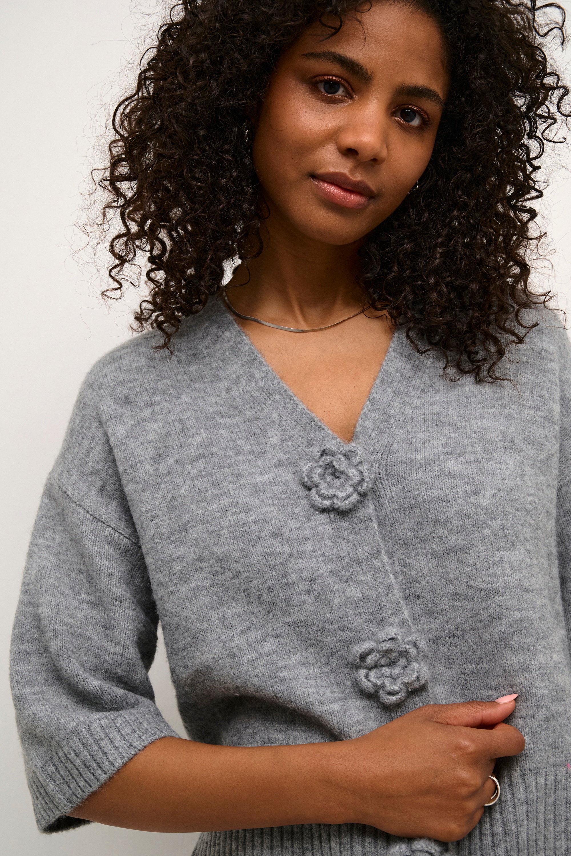 KAFFE Strickjacke »Damen Strickjacke KArosie«