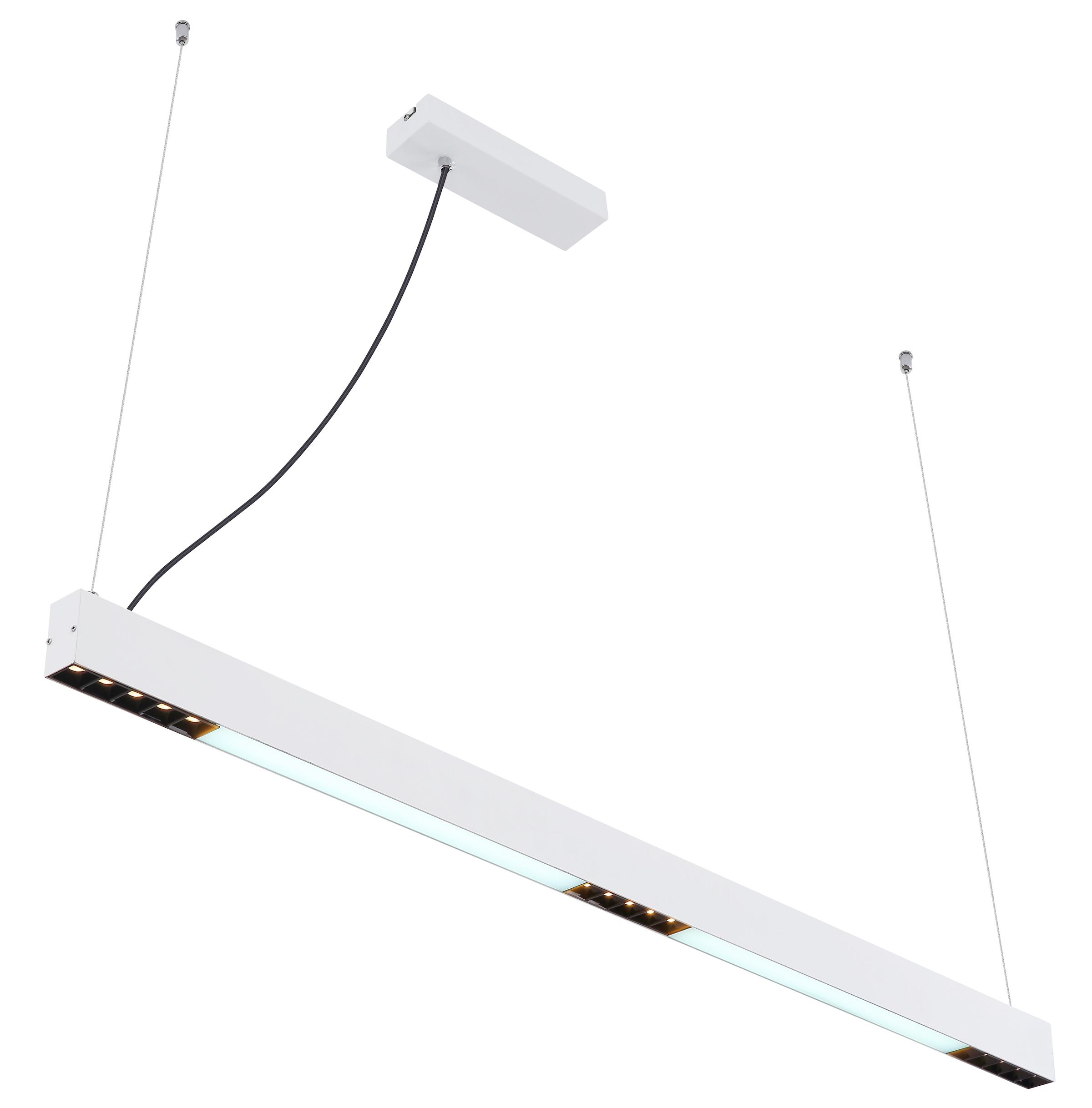 GLOBO LIGHTING Hängeleuchte »HODARI« LED-Modul 1 Stk. Weiß-aluminium Hängeleuchte mit RGB LED, Fernbedienung