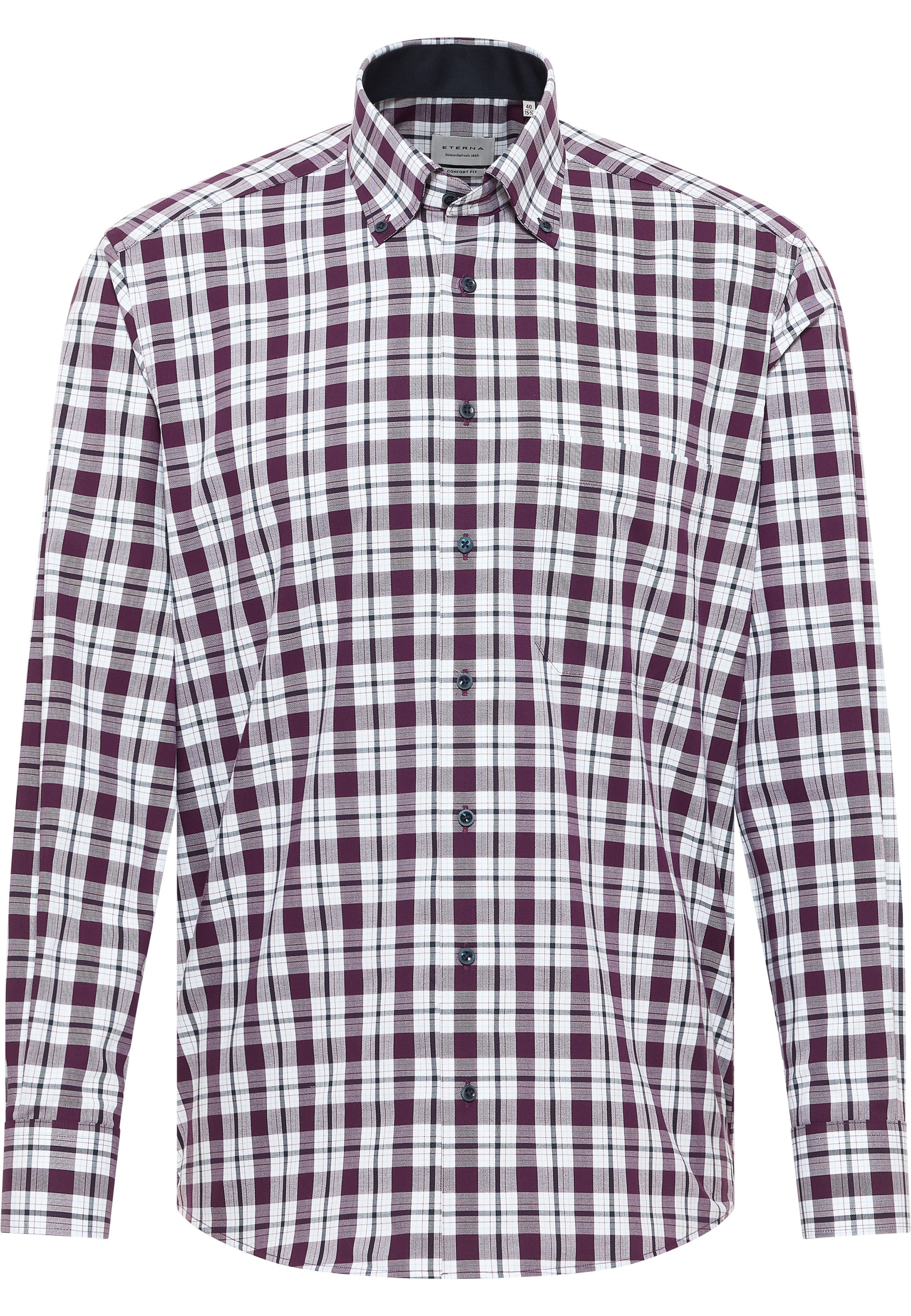 Eterna Langarmhemd »COMFORT FIT«, NON IRON (bügelfrei)