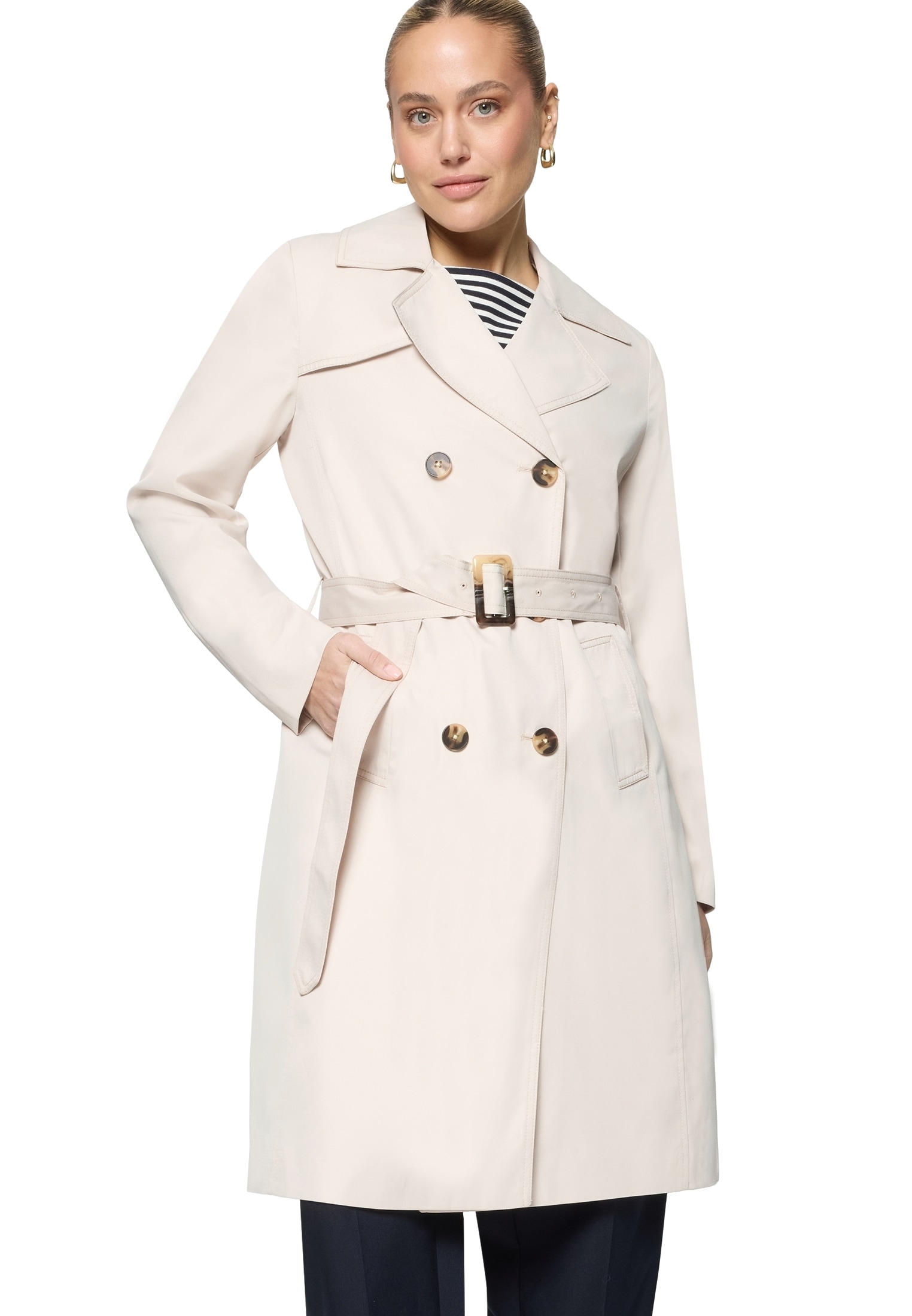 Zero Trenchcoat "Damen mit Gürtel" günstig online kaufen