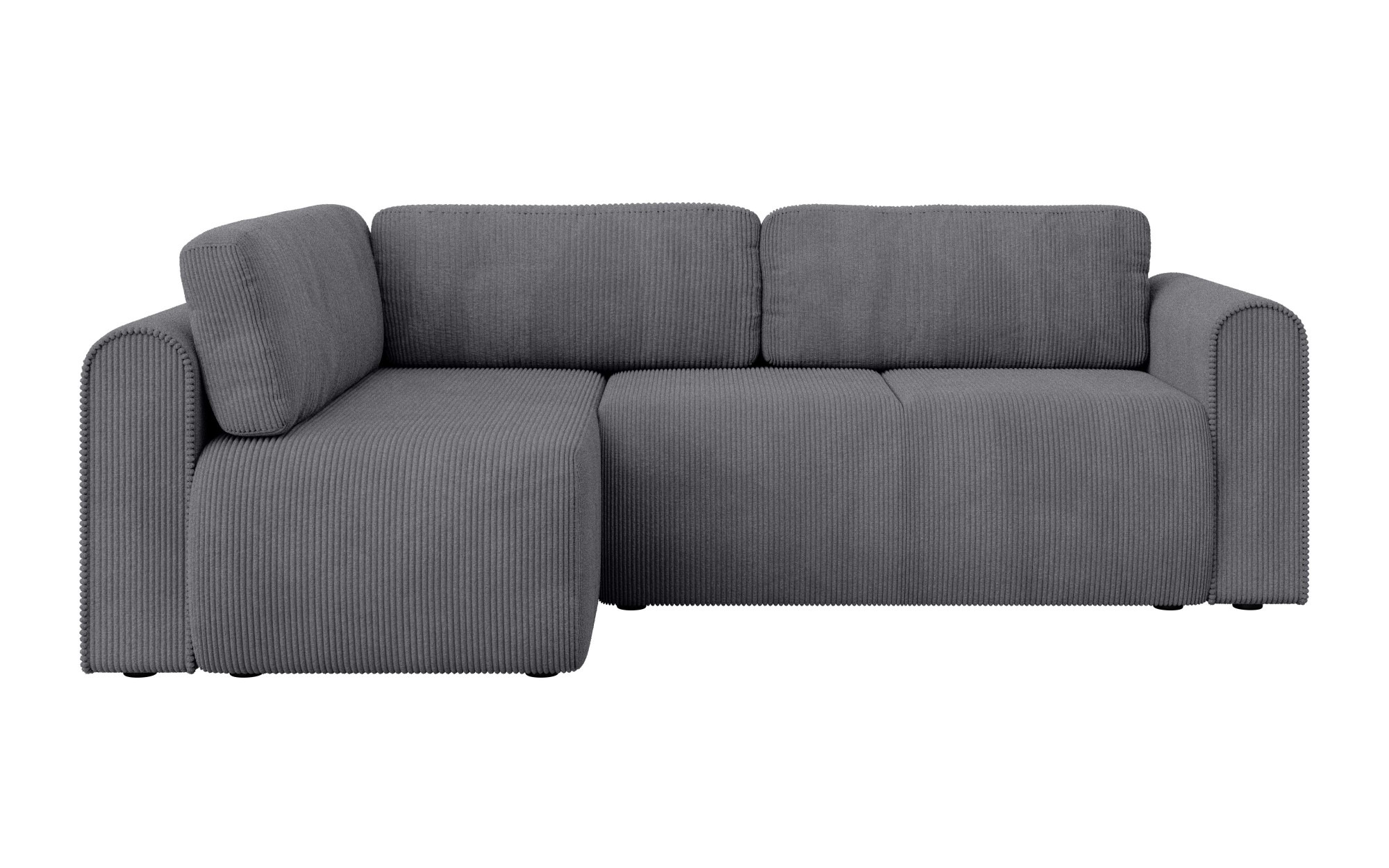 INOSIGN Ecksofa »Zacharia wahlweise Schlafsofa mit Bettkasten, B/T/H 250/166/86 cm«, L-Form mit Wellenunterfederung, Ottomane rechts oder links bestellbar