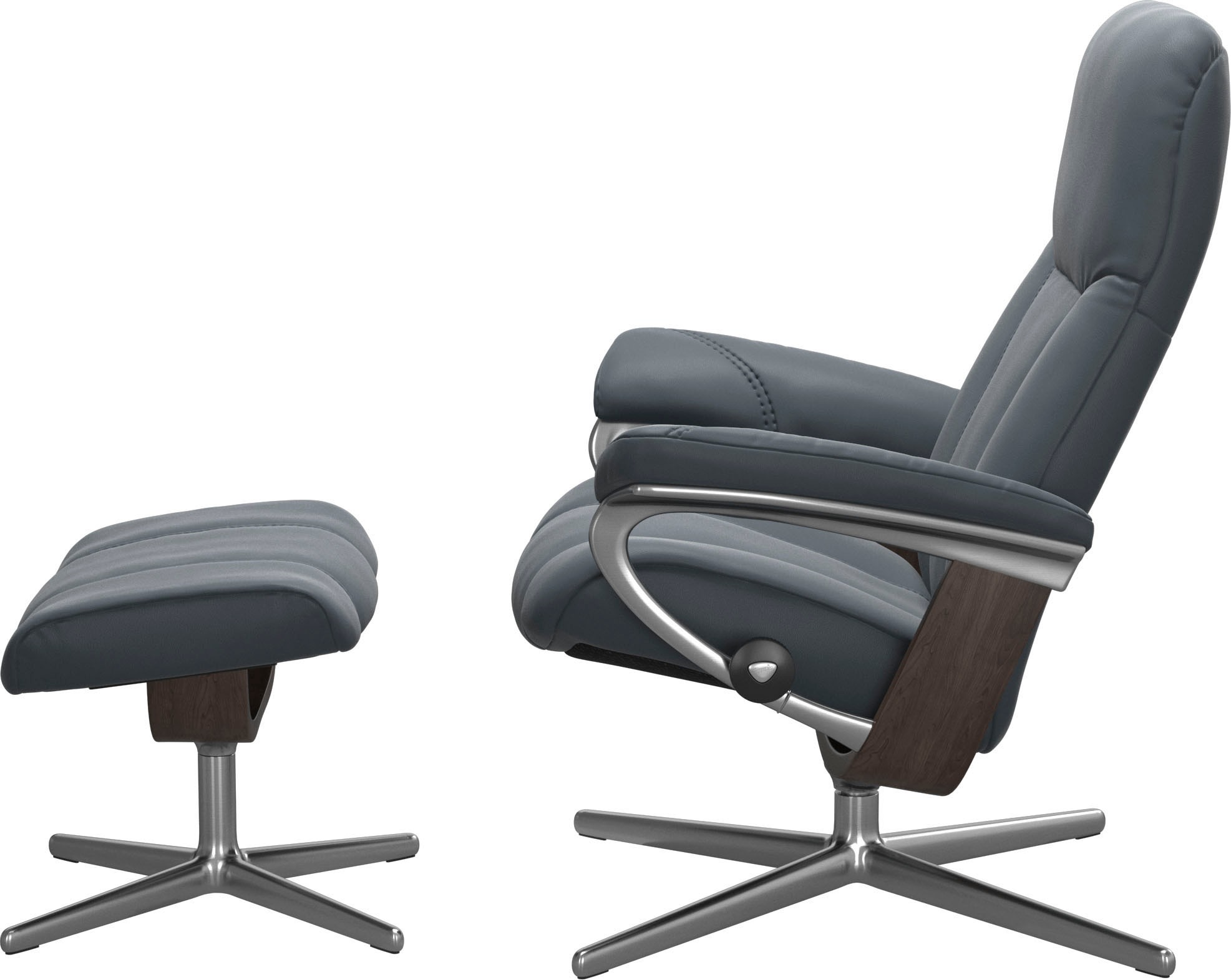 Stressless® Fußhocker »Consul«, mit Cross Base, Größe S, M & L, Holzakzent Wenge