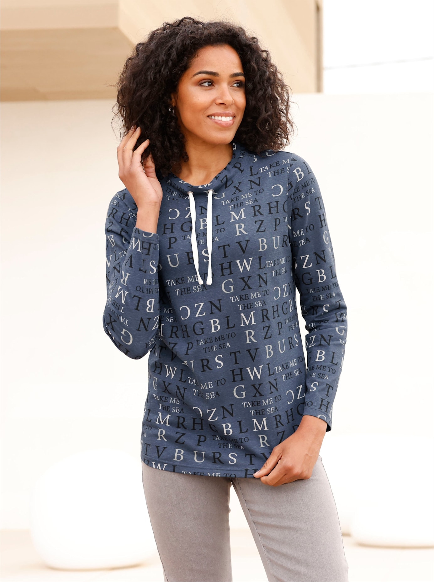 Classic Basics Stehkragenshirt "Langarm-Shirt" 1