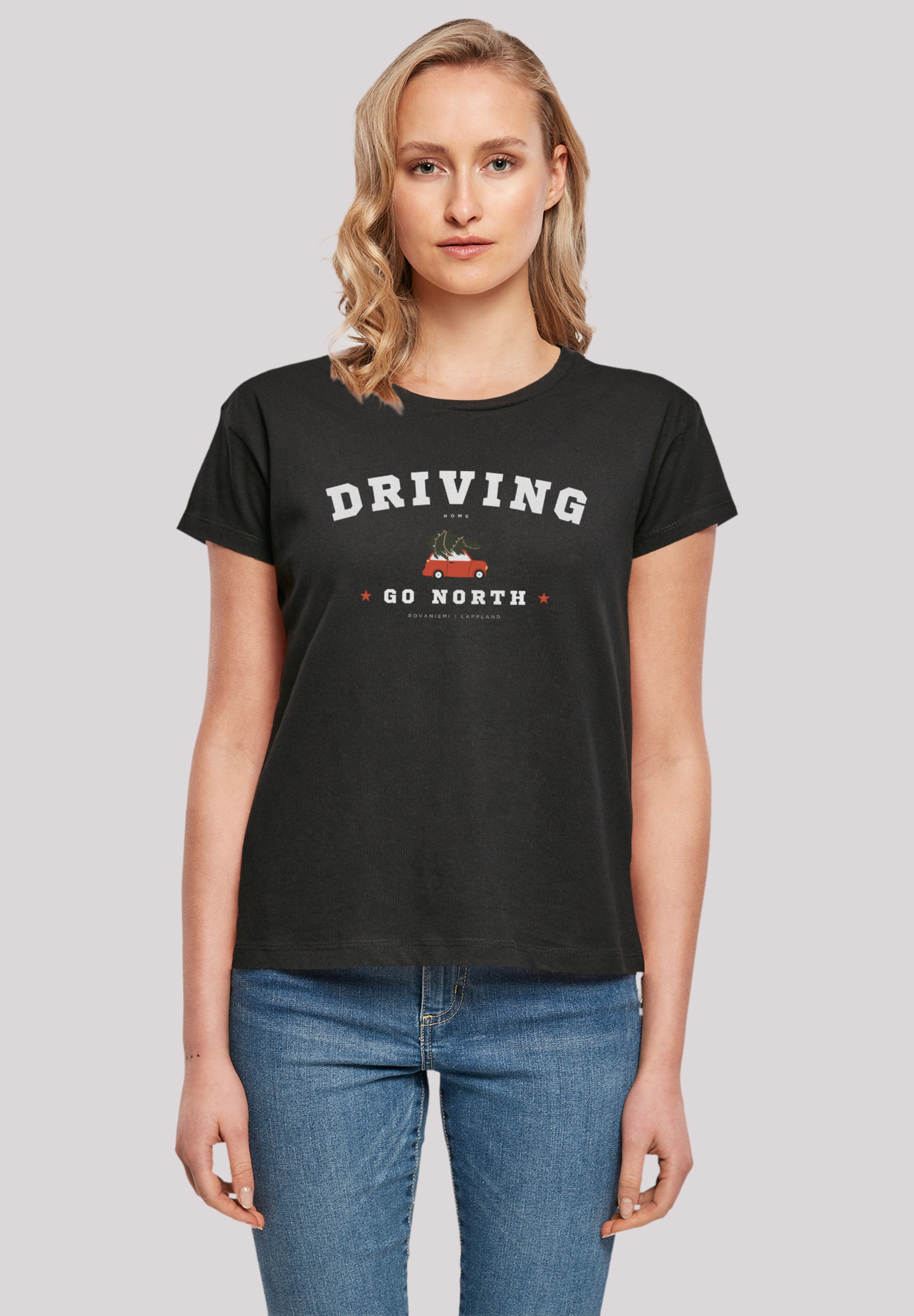 F4NT4STIC T-Shirt "Driving Home Weihnachten", Weihnachten, Geschenk, Logo günstig online kaufen