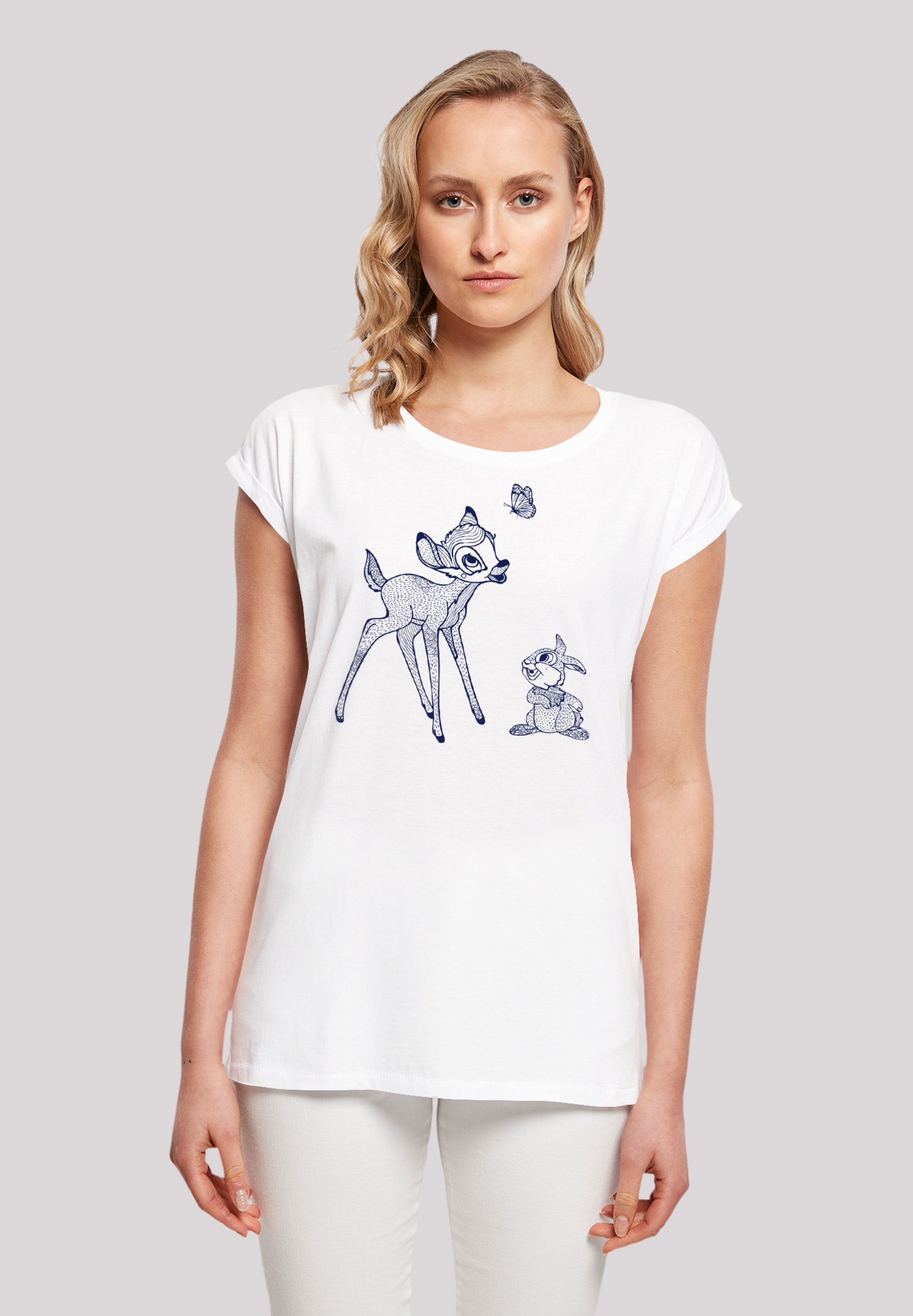F4NT4STIC T-Shirt »Disney Bambi Schmetterling«, Premium Qualität