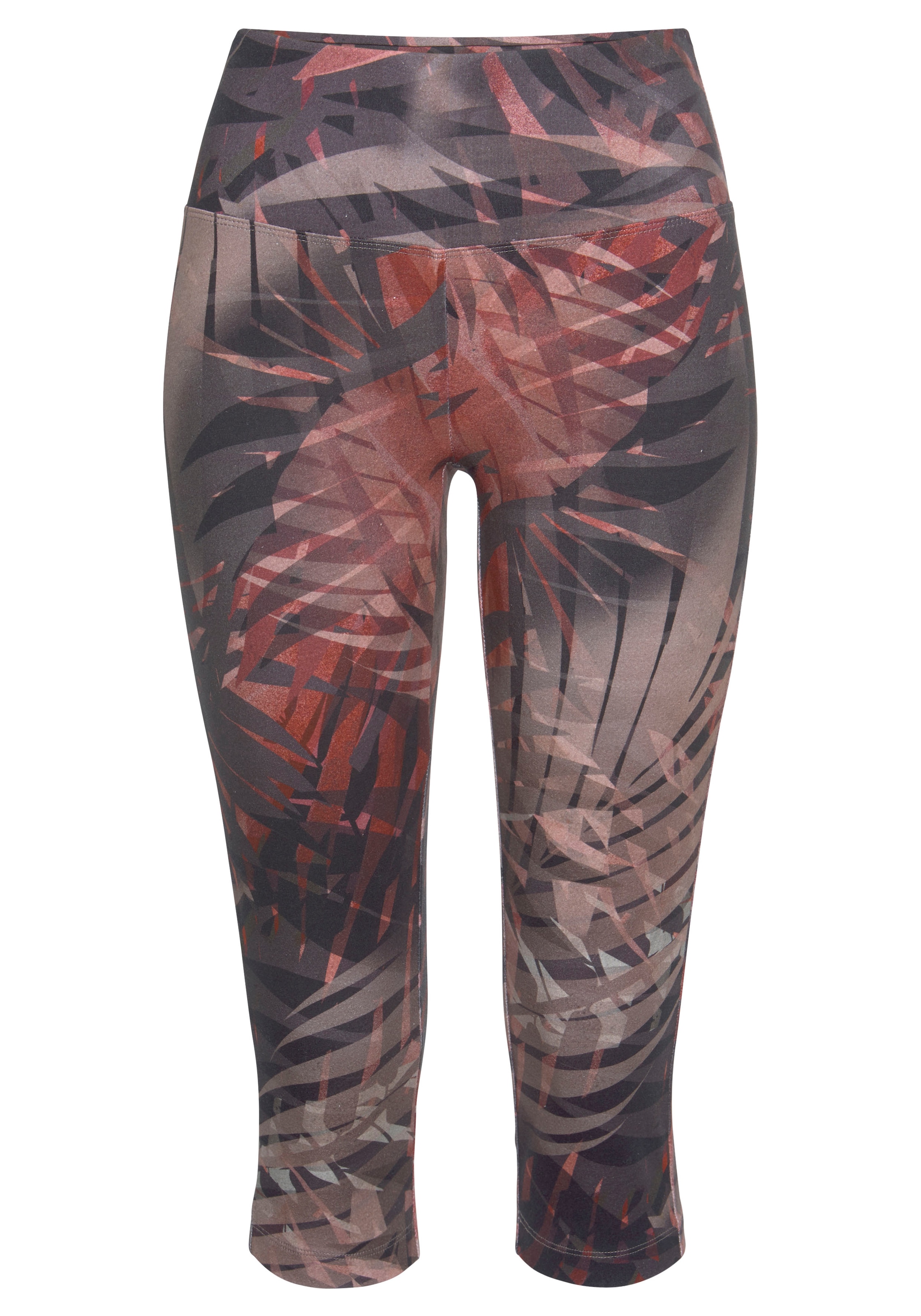 LASCANA ACTIVE Caprileggings »Tropical«, mit abstraktem Palmenprint