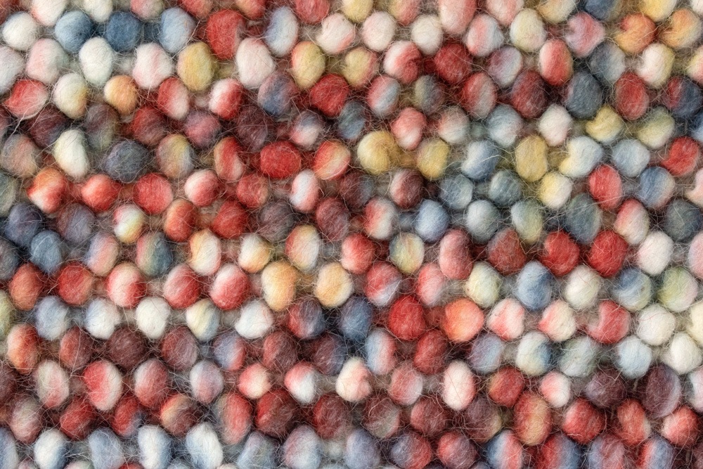 morgenland Wollteppich »Mosaik - Wollteppich«, rechteckig, 2 mm Höhe, Sehr weicher Flor
