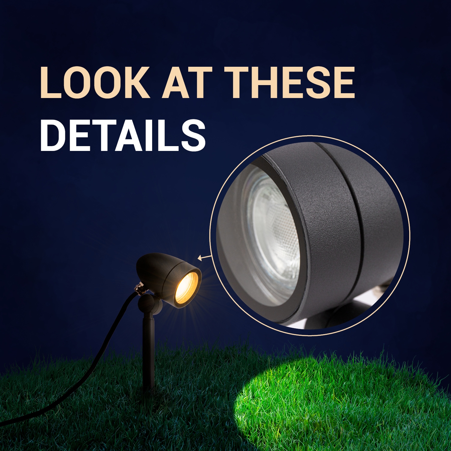 Paco Home Gartenstrahler »Luspo« GU10 Outdoorleuchte Erdspieß  Leuchte Spot GU10 Kabel 1,5m Mit Stecker