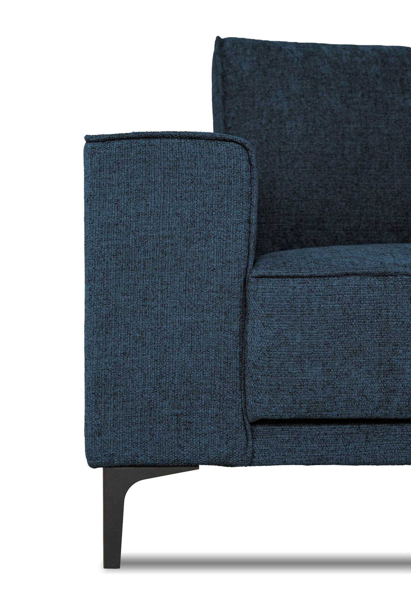 OTTO home 2-Sitzer »Kompaktsofa Oland mit modernem Chenille-Bezug« 164 cm, Wellenunterfederung, Skandi-Design, Metallfüße