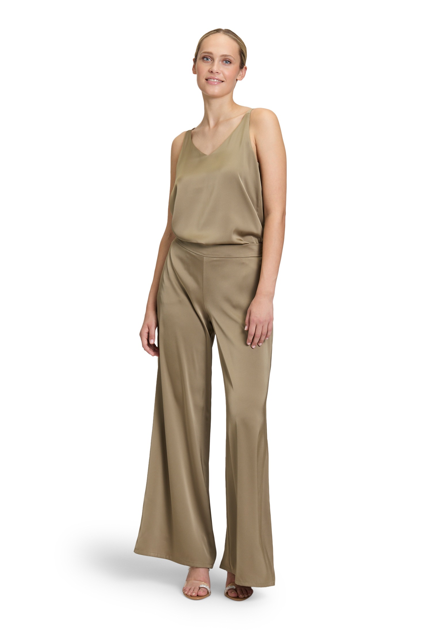 Vera Mont Satinbluse »Vera Mont Damen Satin-Bluse mit V-Ausschnitt«