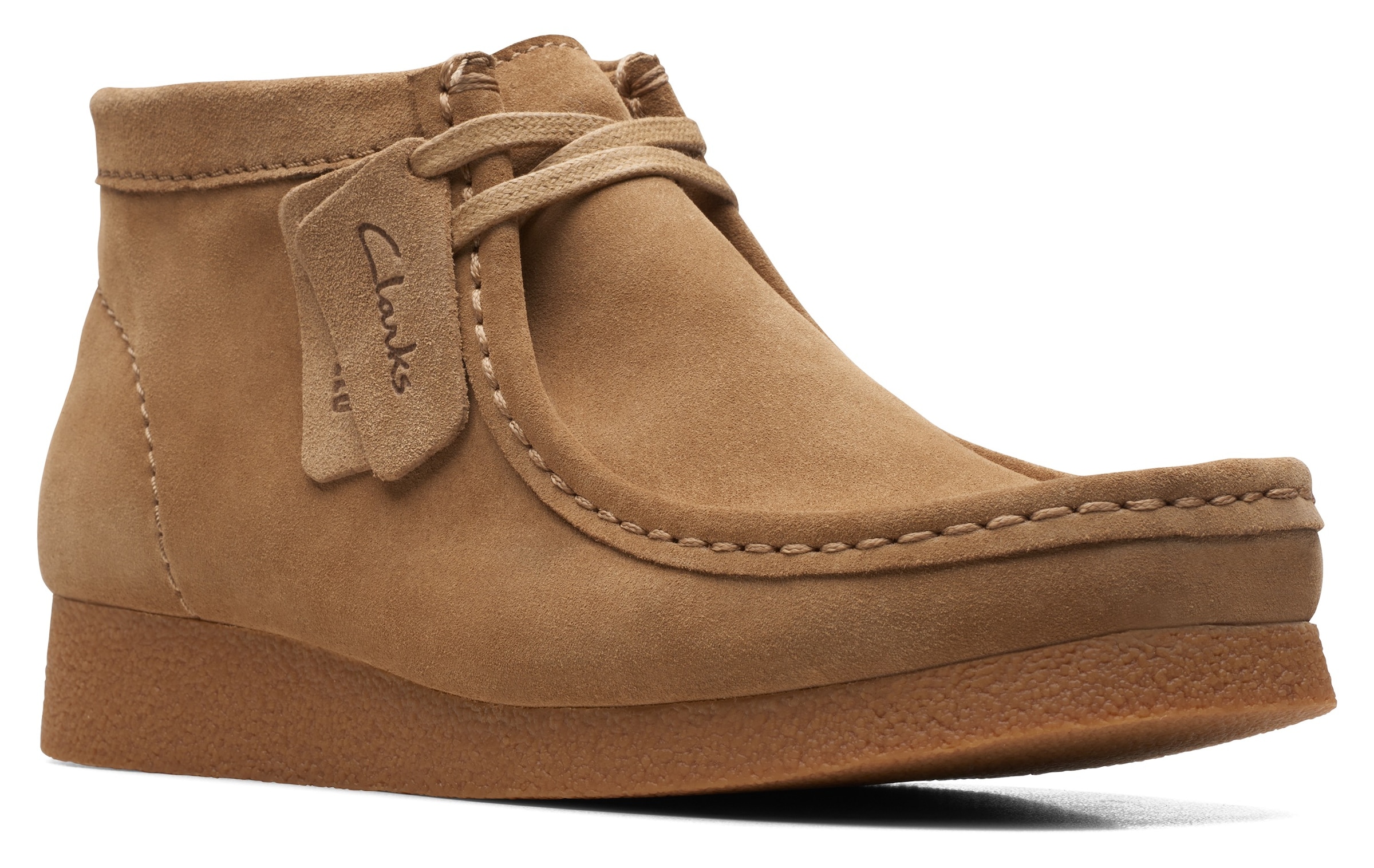 Clarks Schnürboots »Wallabee«, Desert Boots, High Top Sneaker mit Wechselfußbett