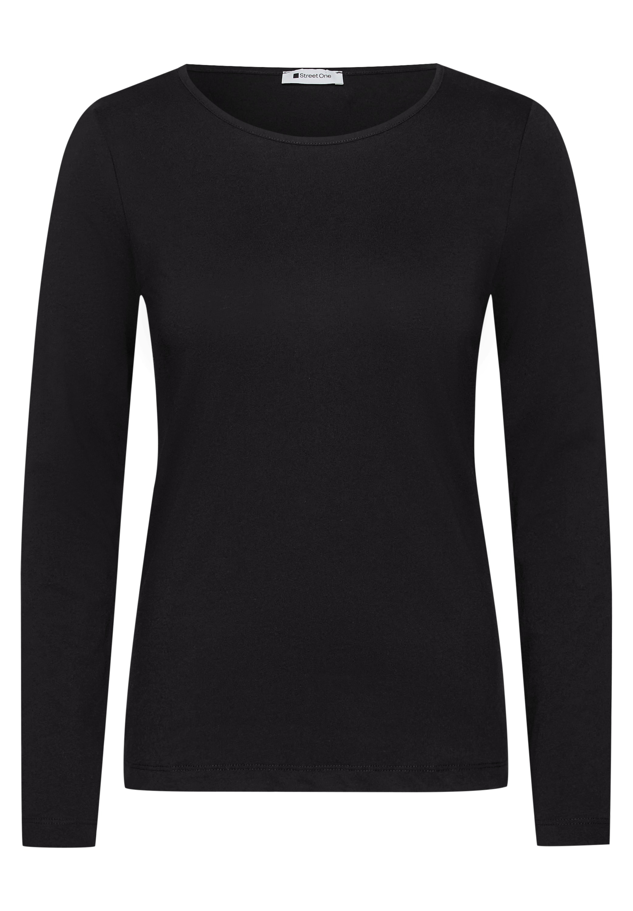 STREET ONE Langarmshirt aus reiner Baumwolle