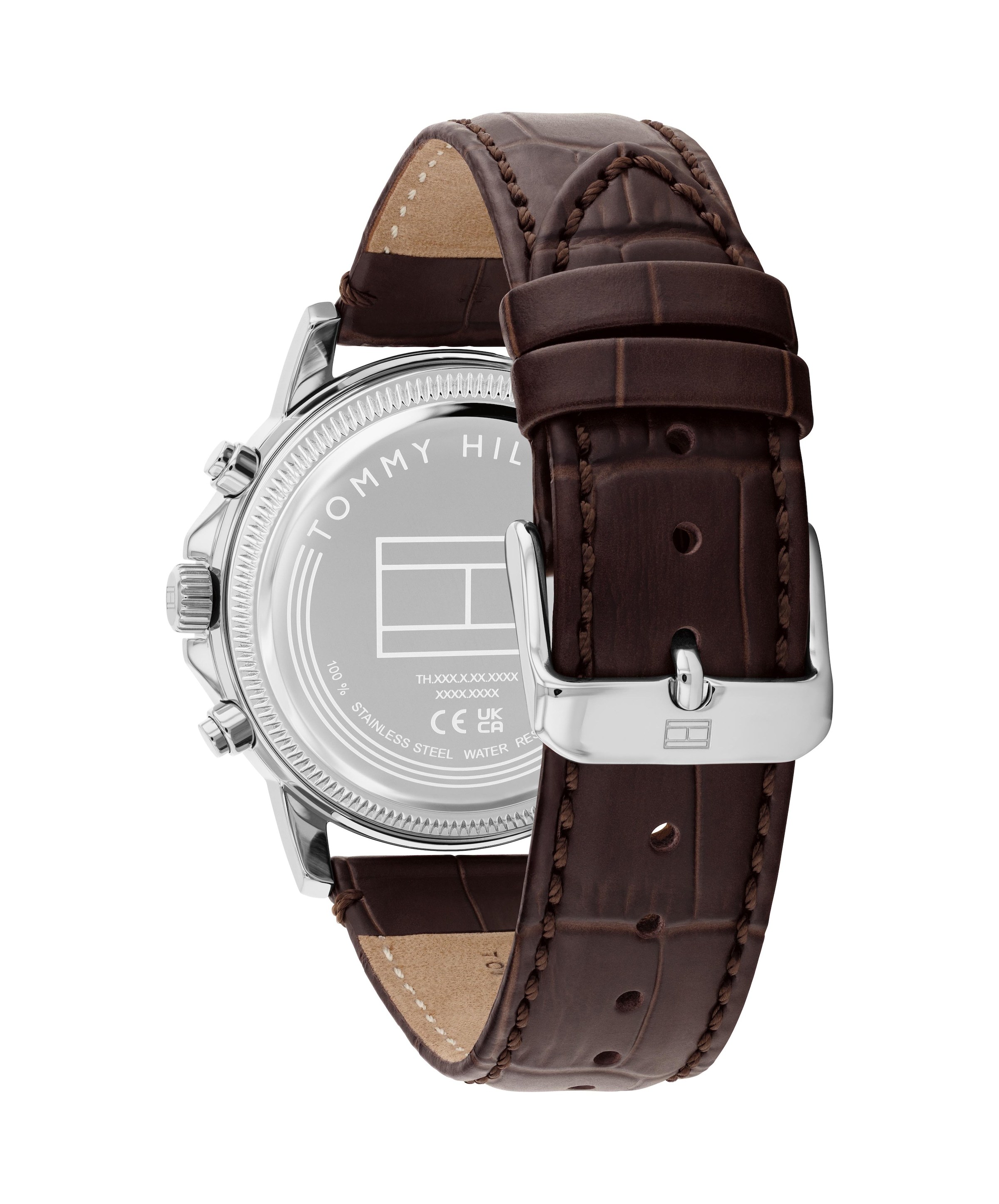 Tommy Hilfiger Multifunktionsuhr »Stewart« Quarzuhr, Armbanduhr, Herrenuhr, Lederarmband, analog