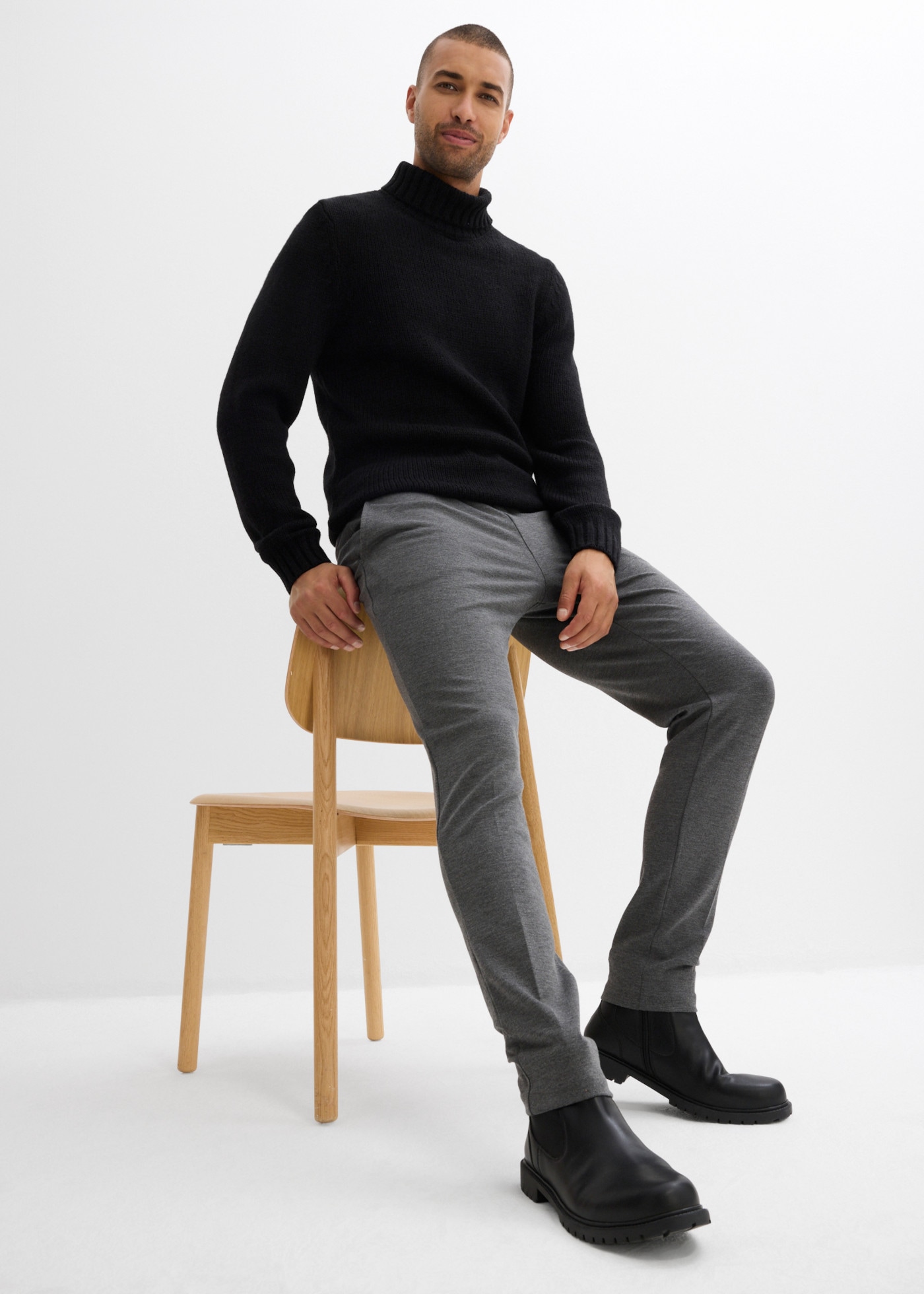 bonprix Schlupfhose  in fester Jerseyqualität, Slim Fit, mit Rundumgummizug