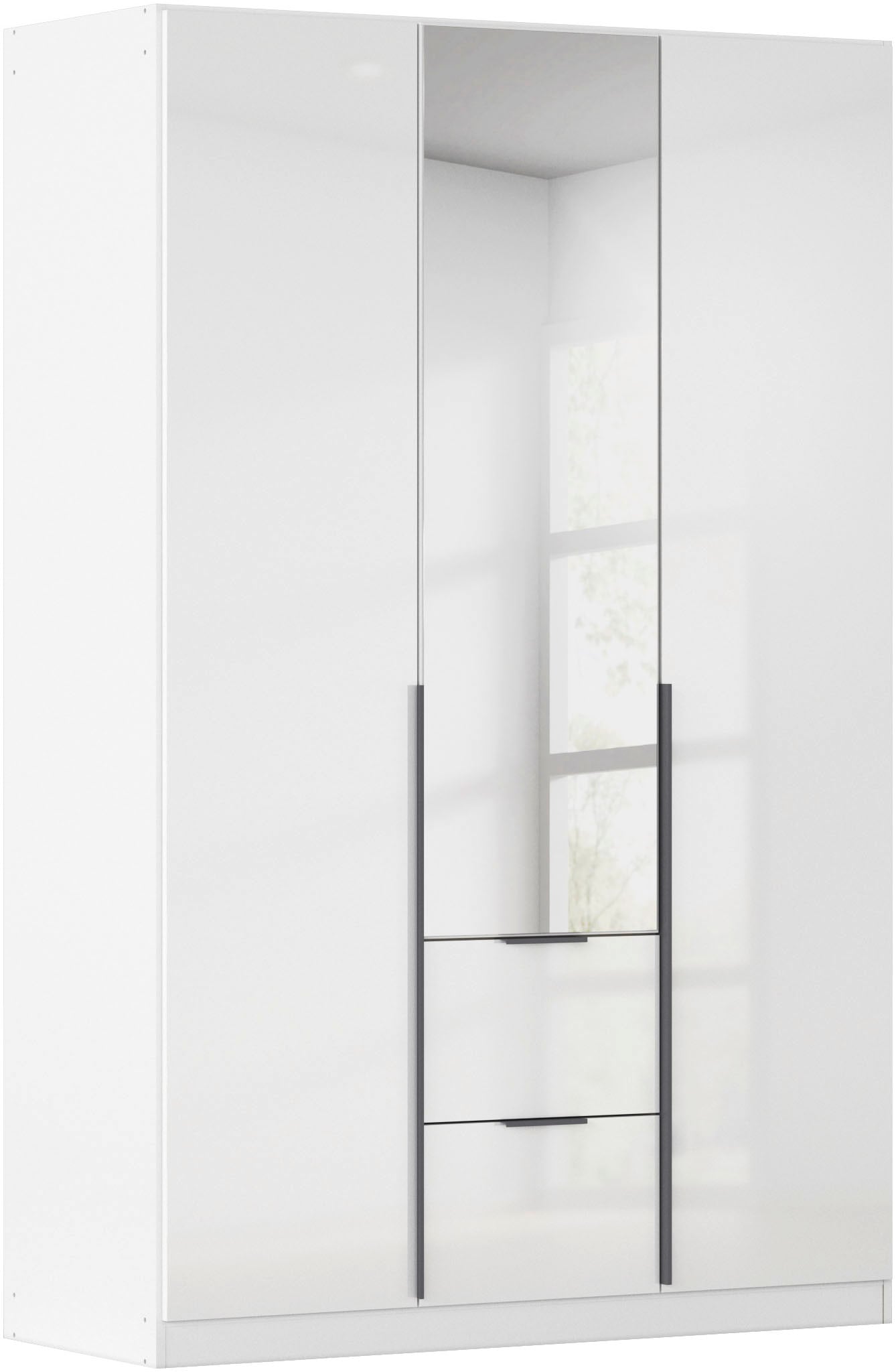 OTTO home Drehtürenschrank "Kleiderschrank Schrank Garderobe AGORDO mit Dekor- oder Hochglanzfront" in zwei Griff-Farben, Breiten 91-360 cm, mit Außenschubkästen, in 7 Breiten und 2 Höhen MADE IN GERMANY