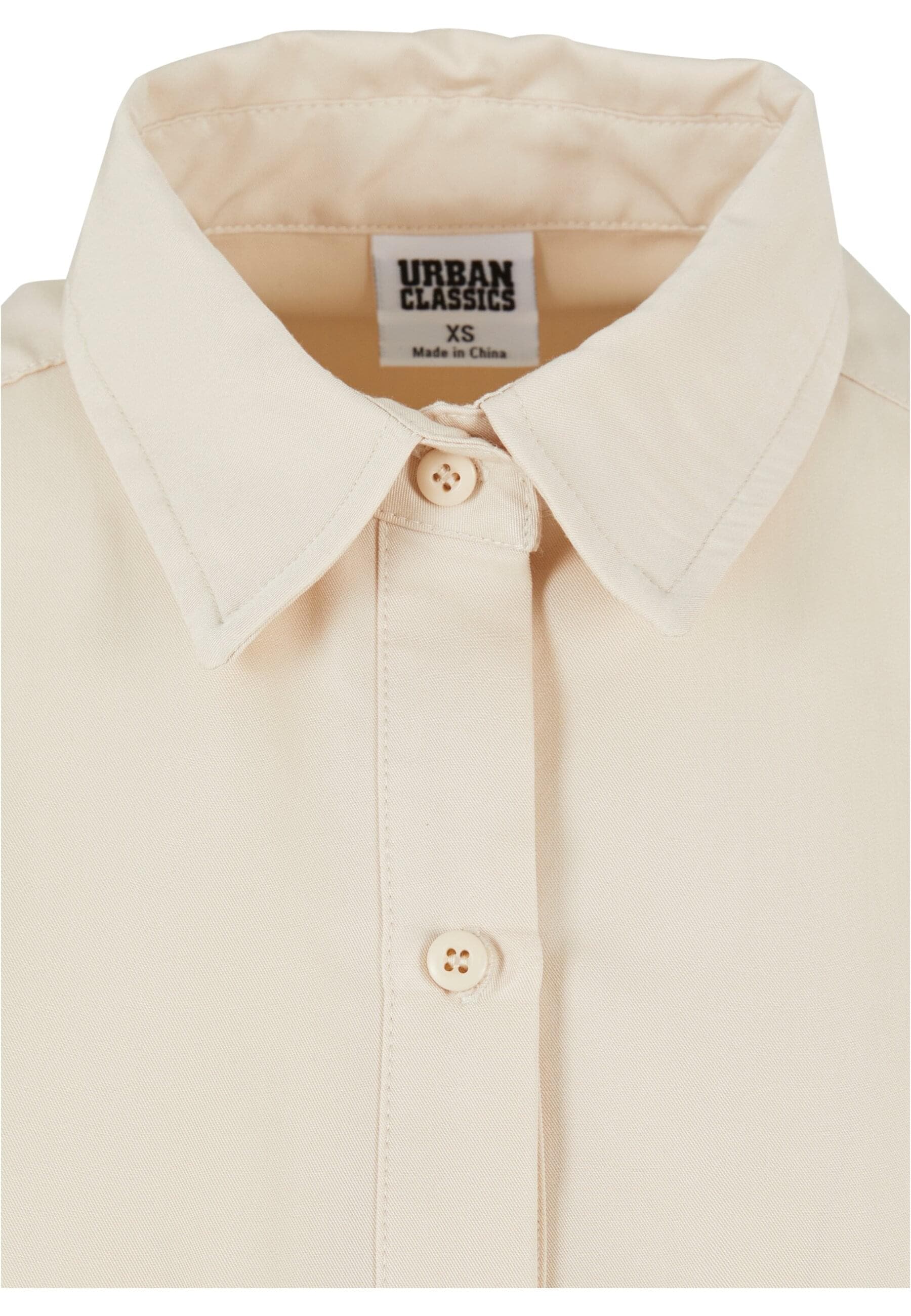 URBAN CLASSICS Langarmhemd »Urban Classics Damen Ladies Oversized Twill Shirt«