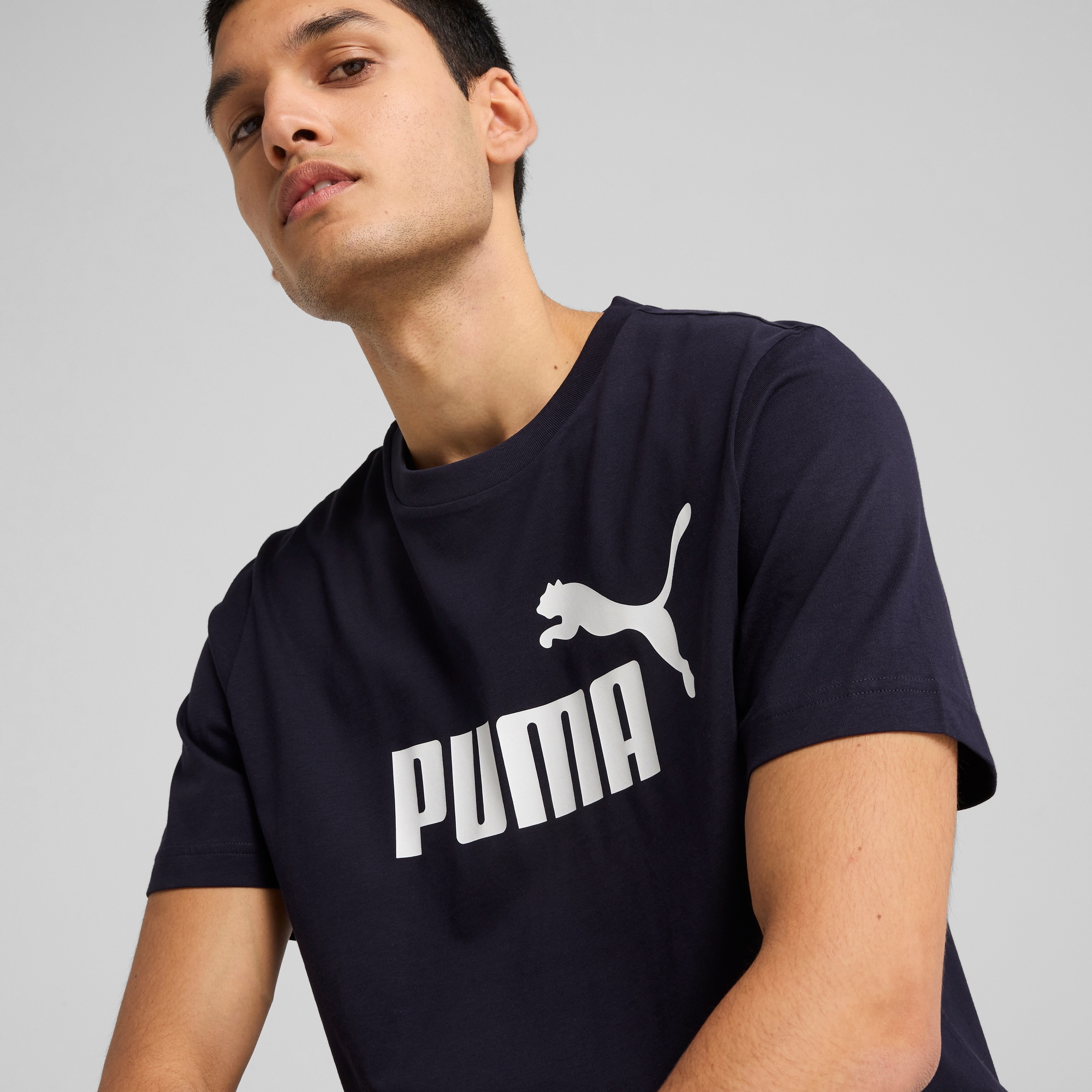 PUMA T-Shirt "ESS NO. 1 LOGO TEE", Basic Herren T-Shirt mit Logo günstig online kaufen