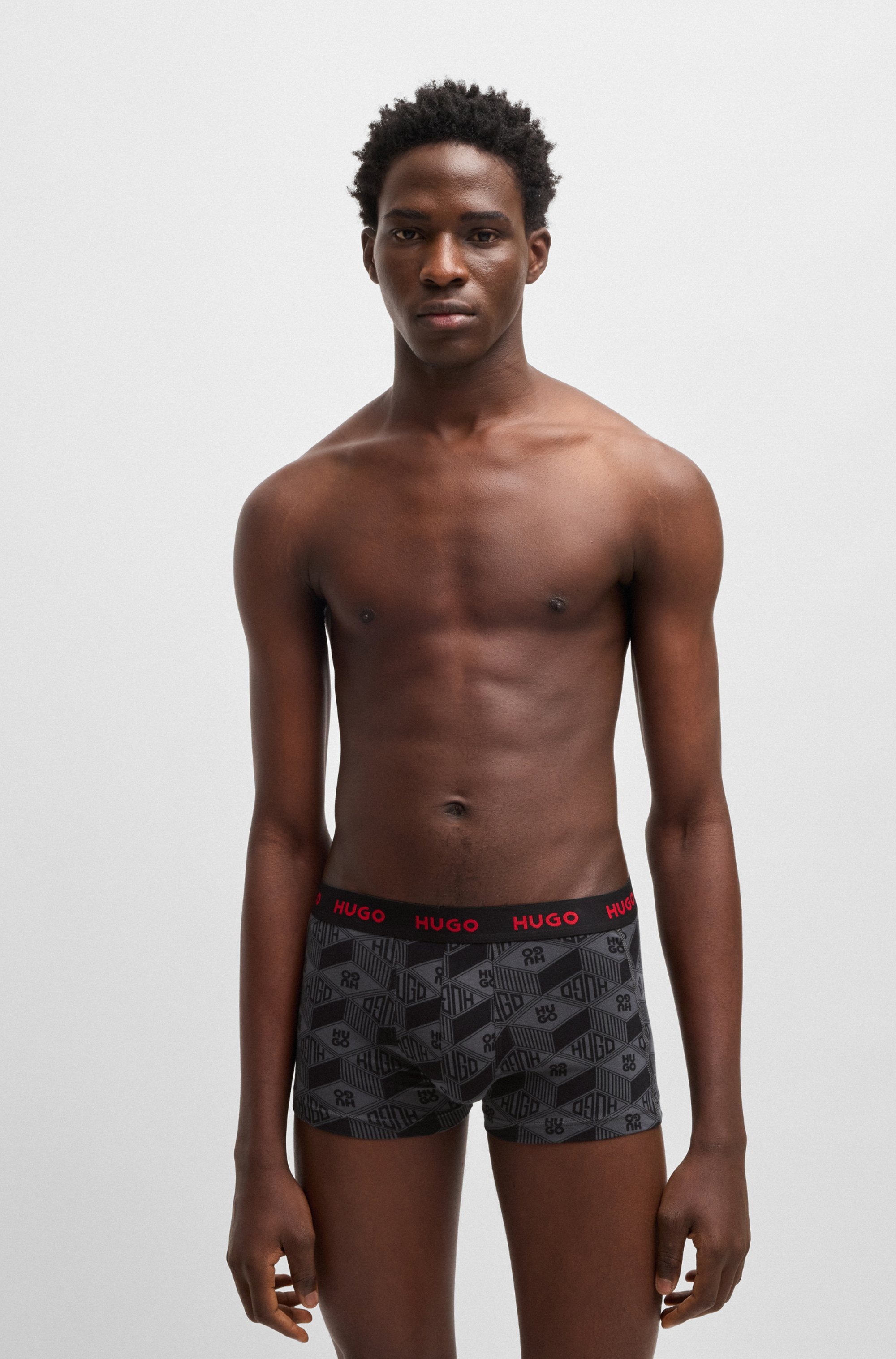 HUGO Underwear Trunk »TRUNK TRIPLET DESIGN«, (Packung, 3 St.), mit Logobund