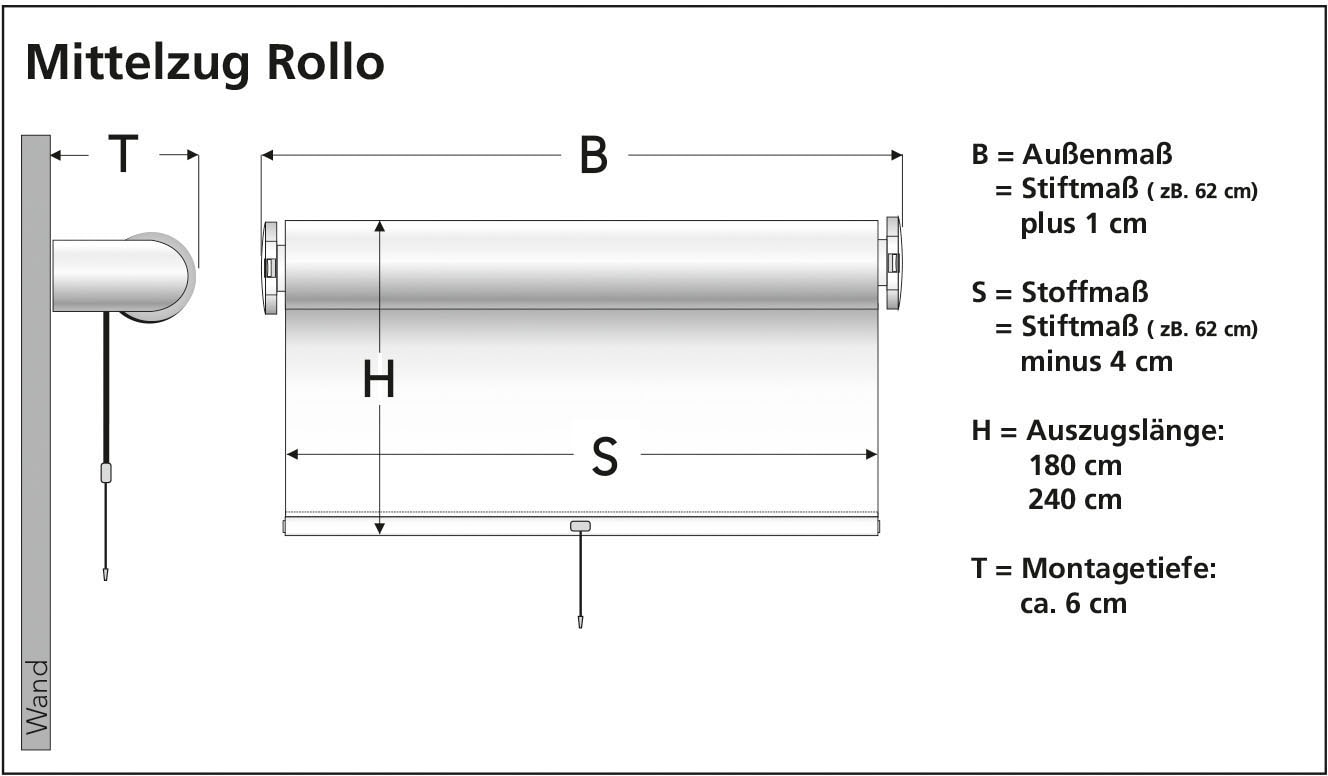 Liedeco Springrollo »Uni«, verdunkelnd, Perlreflex-beschichtet, mit Bohren, freihängend, Rollo Hergestellt in Deutschland