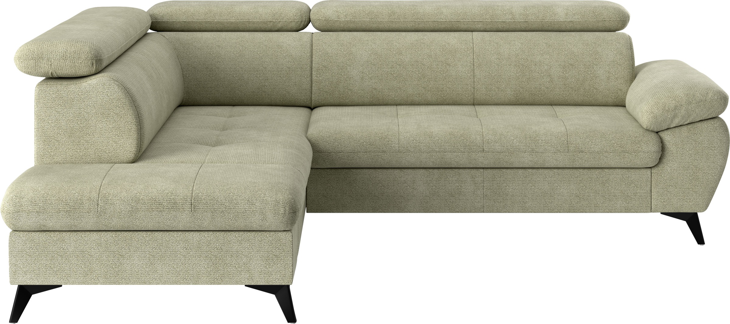 COTTA Ecksofa "Hudson L-Form, B: 256 cm" mit Kopfteilverstellung, optional günstig online kaufen