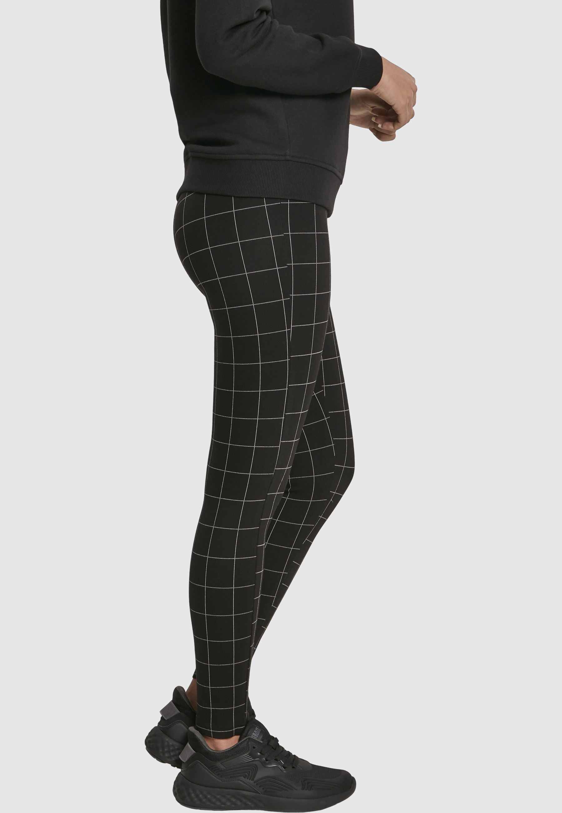 URBAN CLASSICS Leggings »Urban Classics Damen Ladies Check High Waist Leggings«