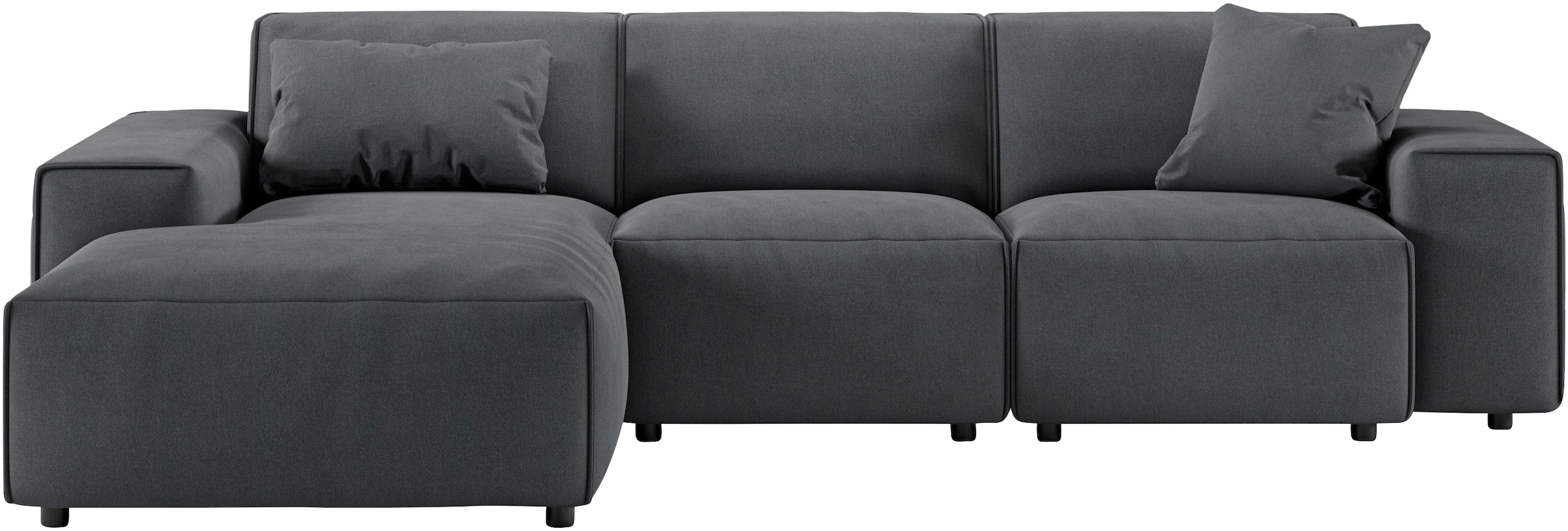 andas Ecksofa »Glimminge L-Form auch in Breitcord, Feincord + Easy care-Bezug,«, Breite 264, Zierkissen