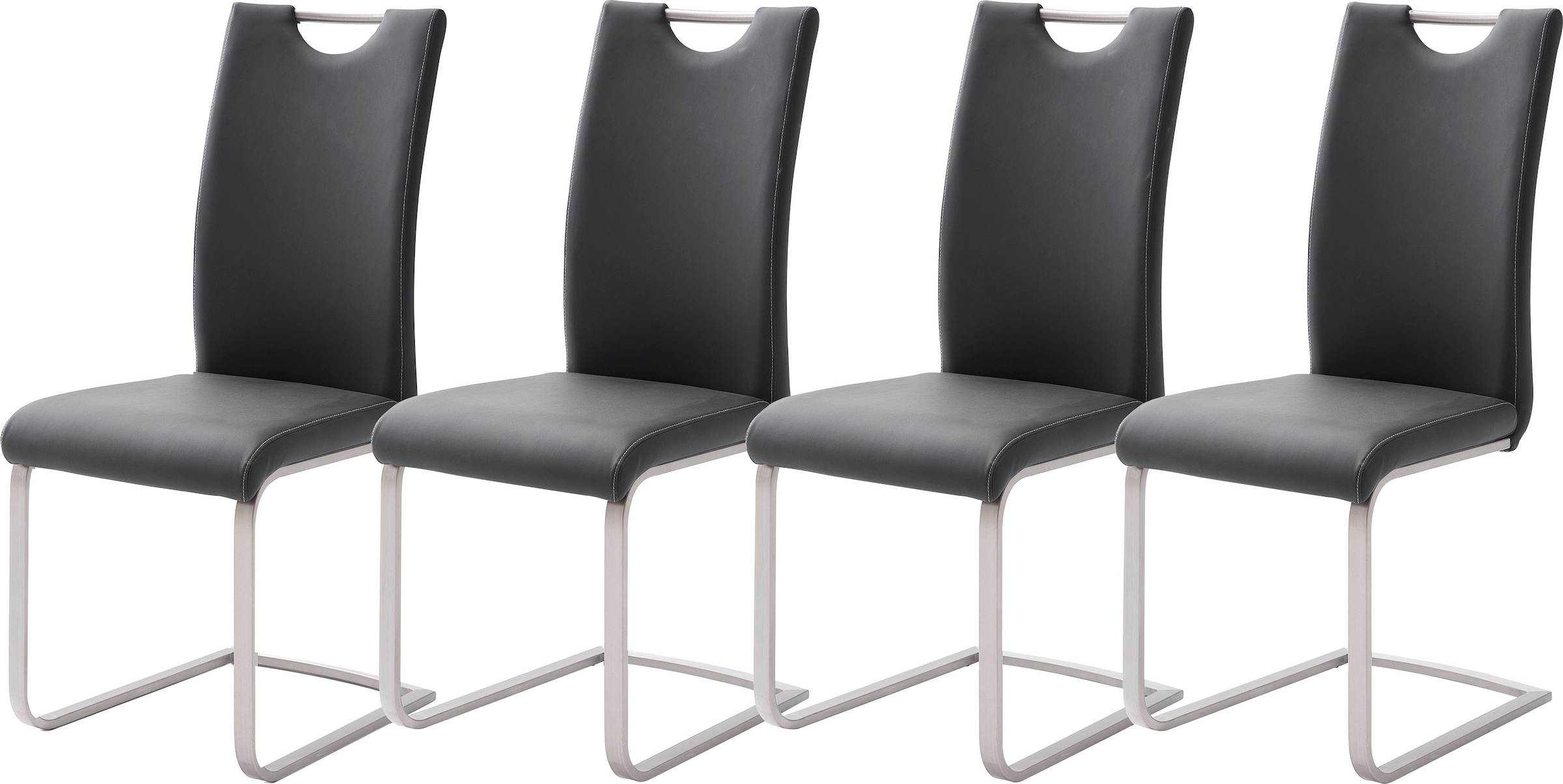 MCA furniture Freischwinger "Paulo" (Set) 4 Stk. Kunstleder Stuhl belastbar günstig online kaufen