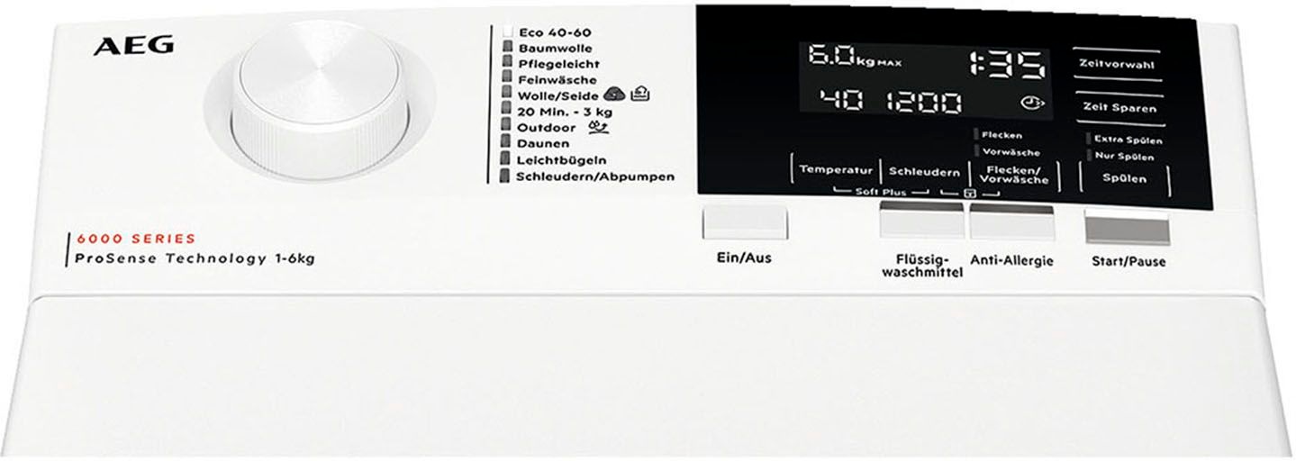 AEG Waschmaschine Toplader 6000 "LTR6A360TL" 6 kg 1300 U/min günstig online kaufen