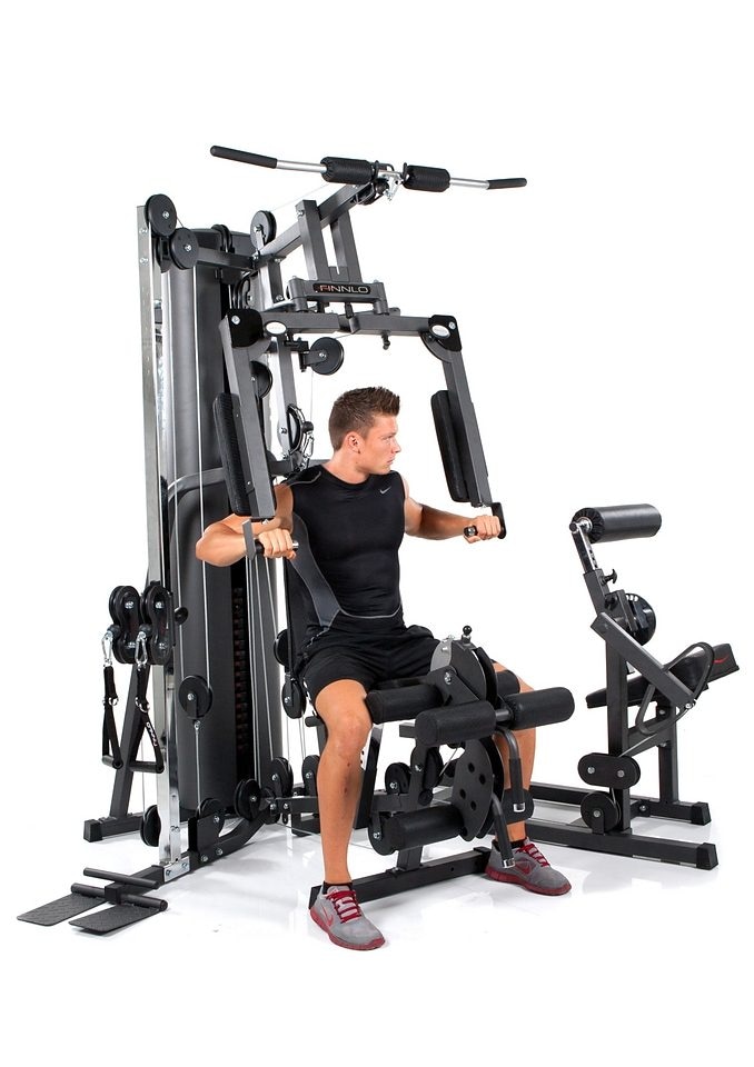 Finnlo by Hammer Kraftstation »Autark 2600«, 16 Gewichtsblöcke, (Butterflystange, Latzug, Ruderfunktion und mehr), multifunktionale Fitnessstation, max. Trainingsgewicht 100 kg