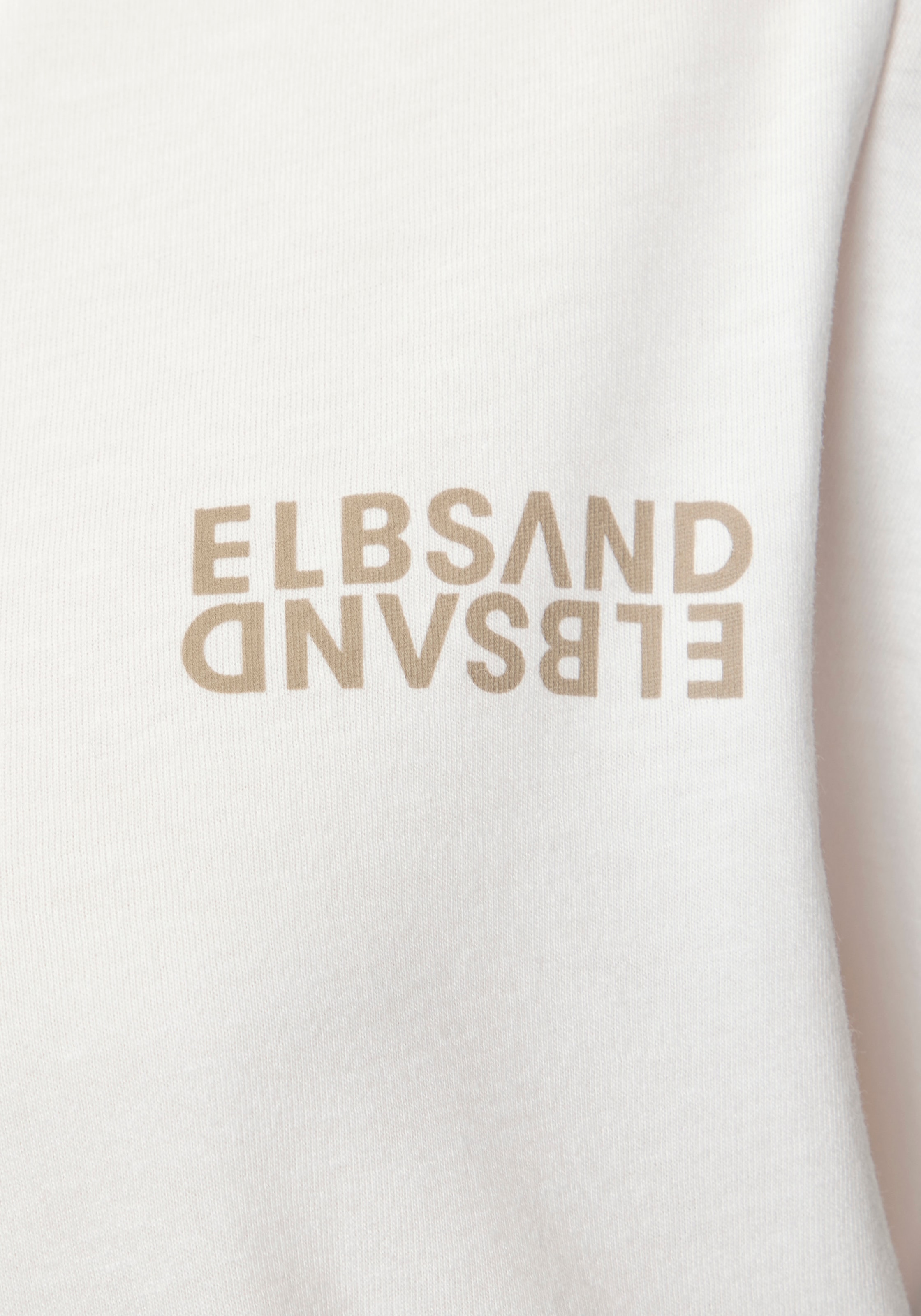 Elbsand V-Shirt, mit Logoprint, Kurzarmshirt, Basic