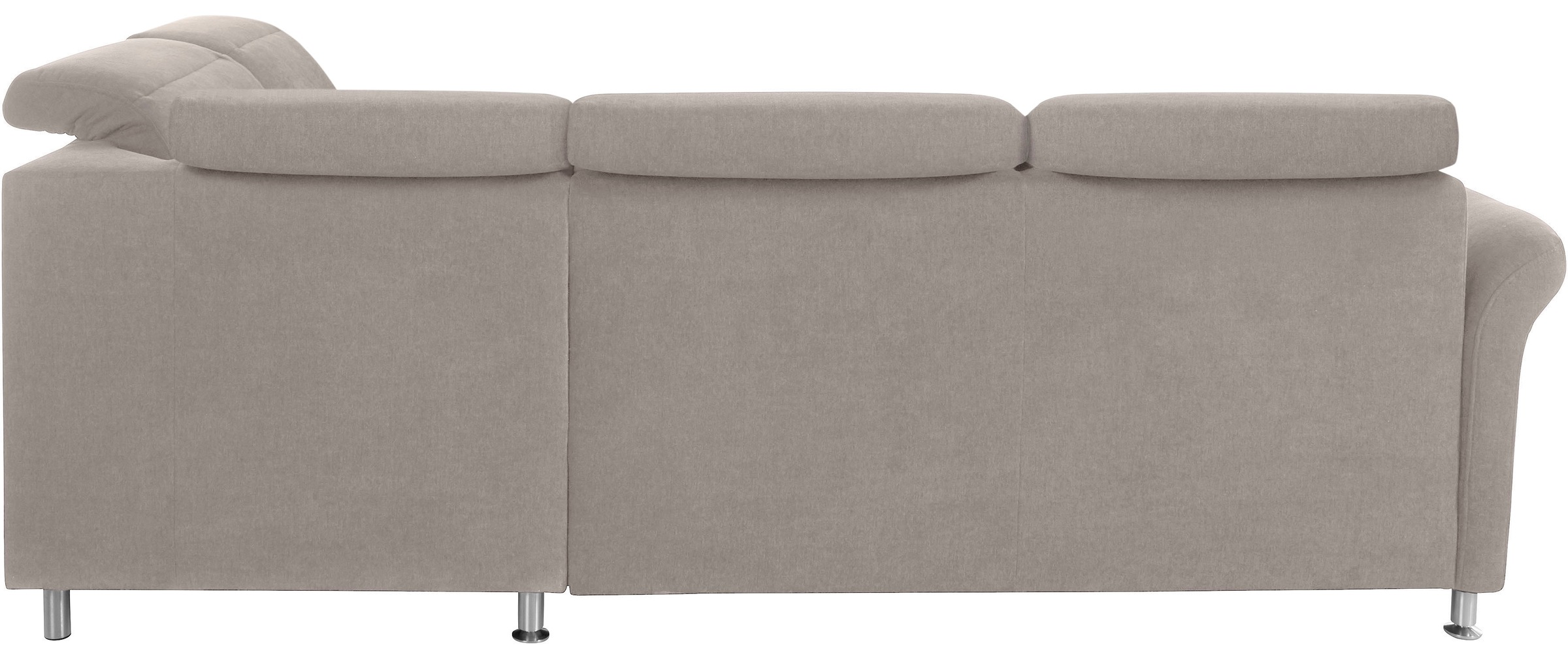 sit&more Ecksofa »Darwin L-Form«, inklusive Federkern, wahlweise mit Kopfteilverstellung, Bettfunktion