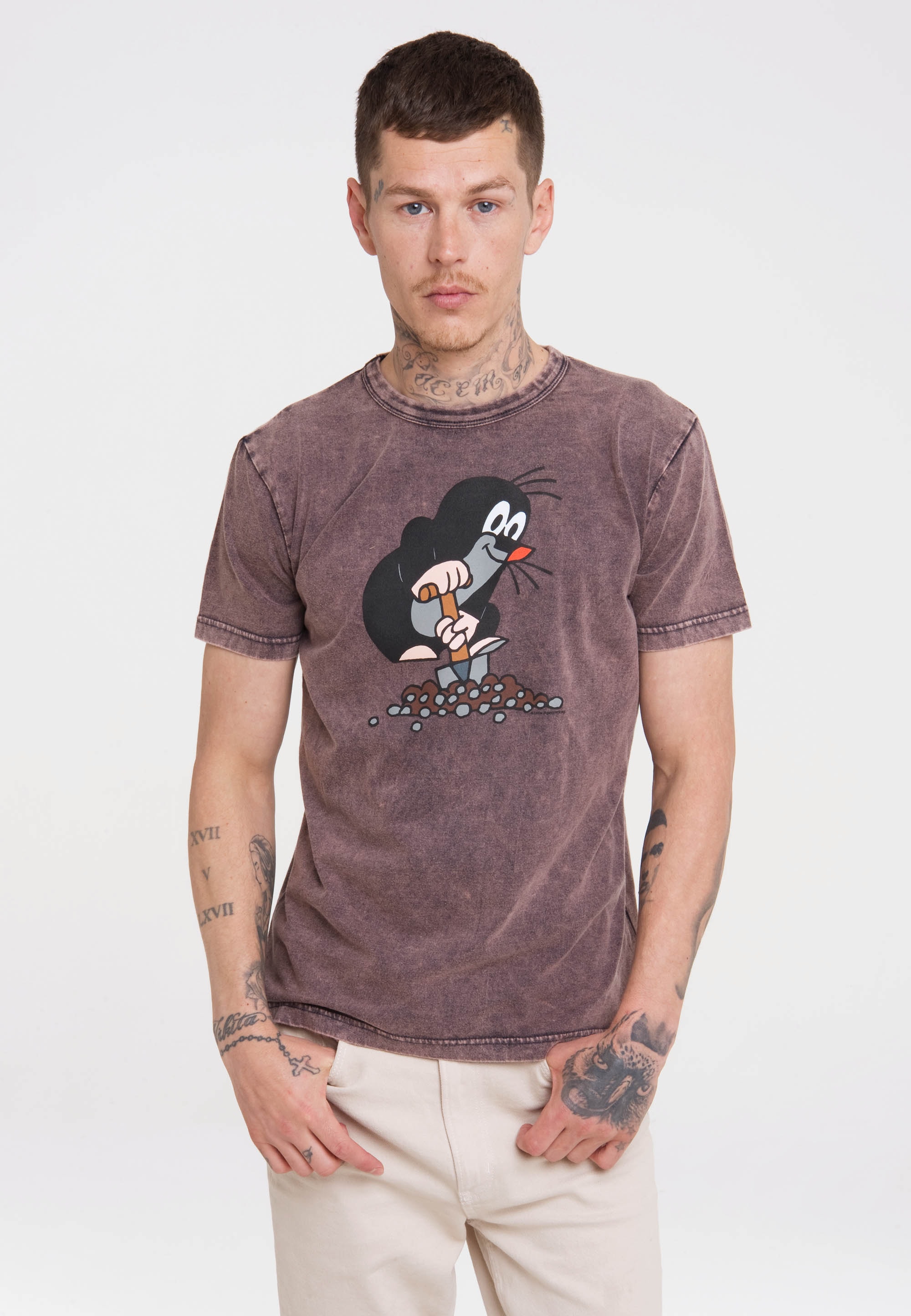 T-Shirt »Der BAUR ▷ mit LOGOSHIRT Print lizenziertem | Maulwurf«, kleine kaufen