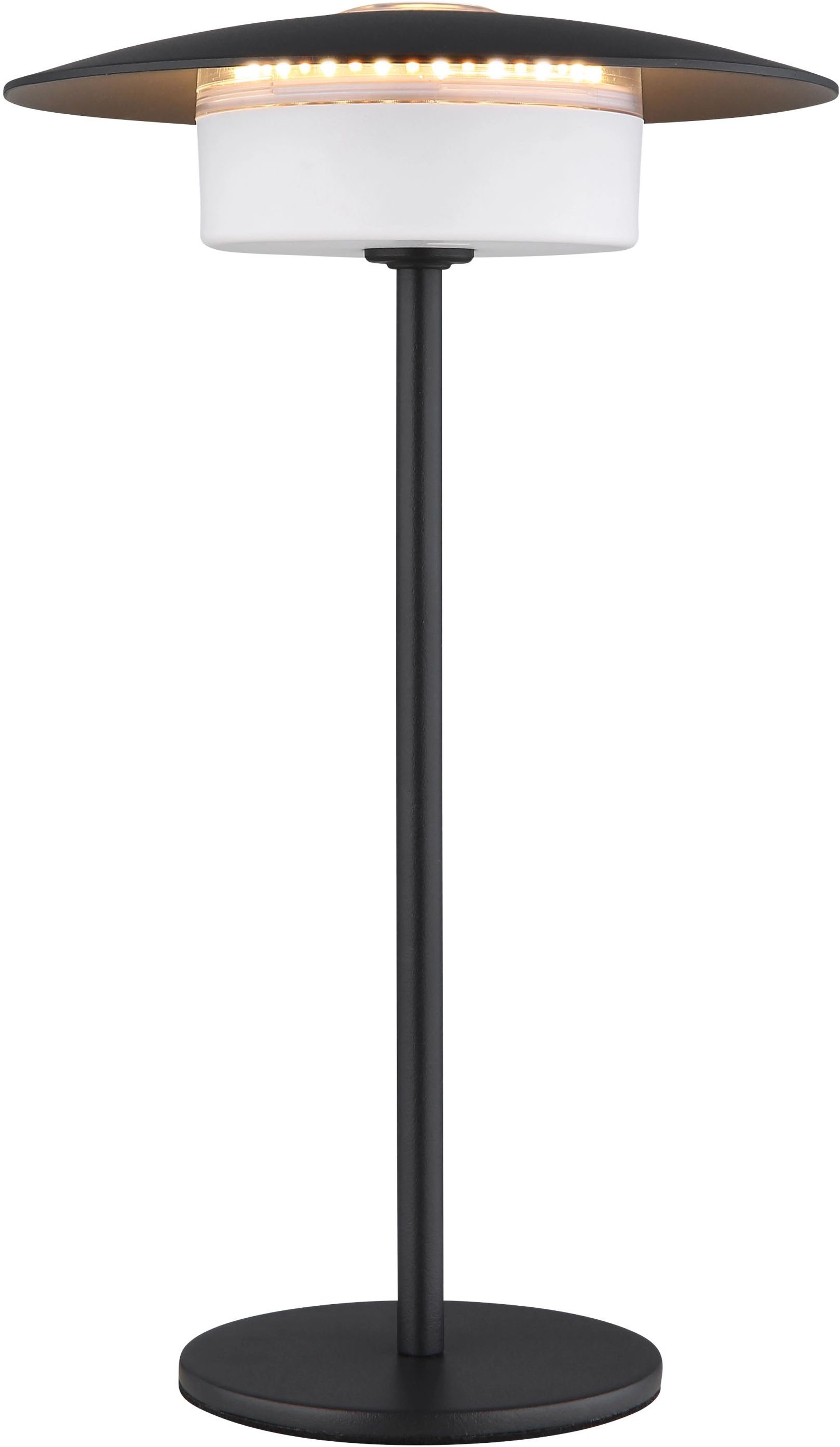 GLOBO LIGHTING LED Tischleuchte »KYLER«, 1 flammig, Leuchtmittel LED-Modul | LED fest integriert, Akku Tisch- und Wandleuchte, Touchdimmer, Lichttemperaturwechsel