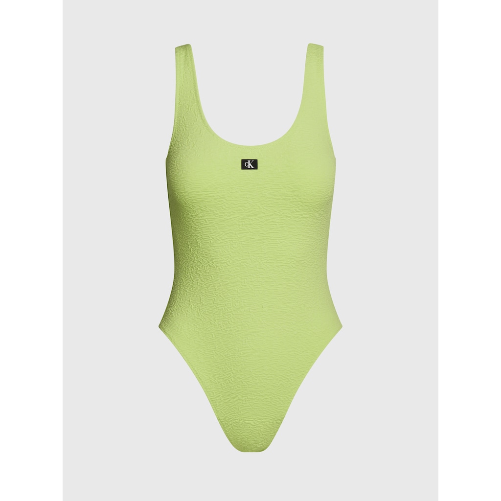 Calvin Klein Swimwear Badeanzug »OPEN BACK ONE PIECE«, (Set, 2 St., Badeanzug+Haarband)