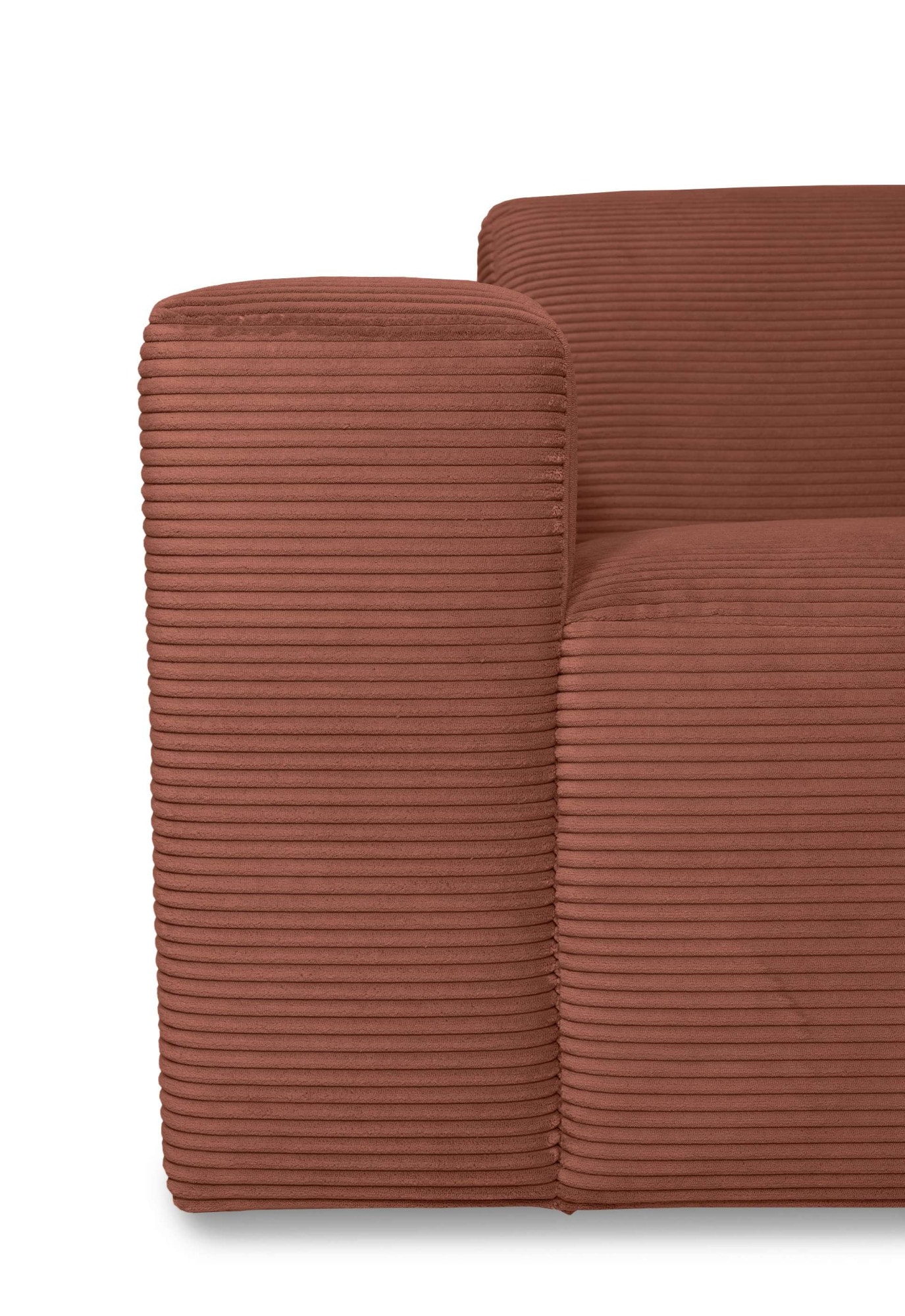 INOSIGN Ecksofa »Koa,228cm, L-Form, Modulsofa, Webstoff, Cord«, Designsofa, Set, Hocker inklusive, weicher Lounge-Sitzkomfort